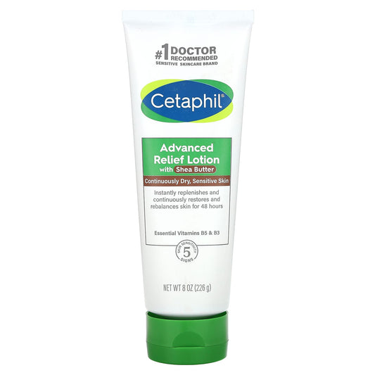 Cetaphil Advanced Relief Lotion with Shea Butter, Fragrance Free, 8 oz - Image 1
