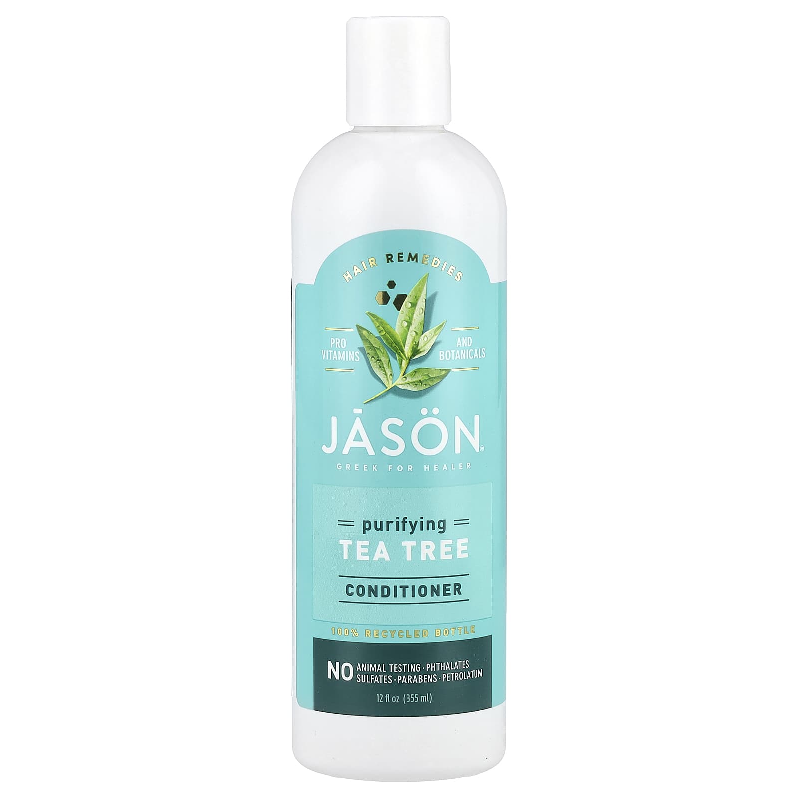 Tea Tree Purifying Conditioner by Jason Natural - 12 fl oz - Image 1