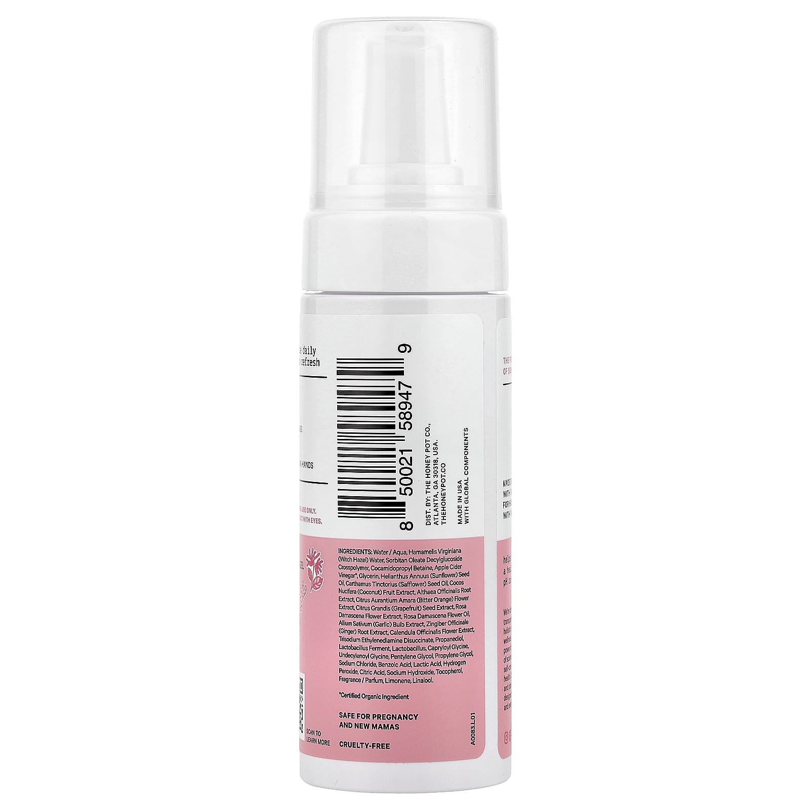 The Honey Pot Company, Soothing Witch Hazel Intimate Wash, 5.51 fl oz (163 ml) - Image 2