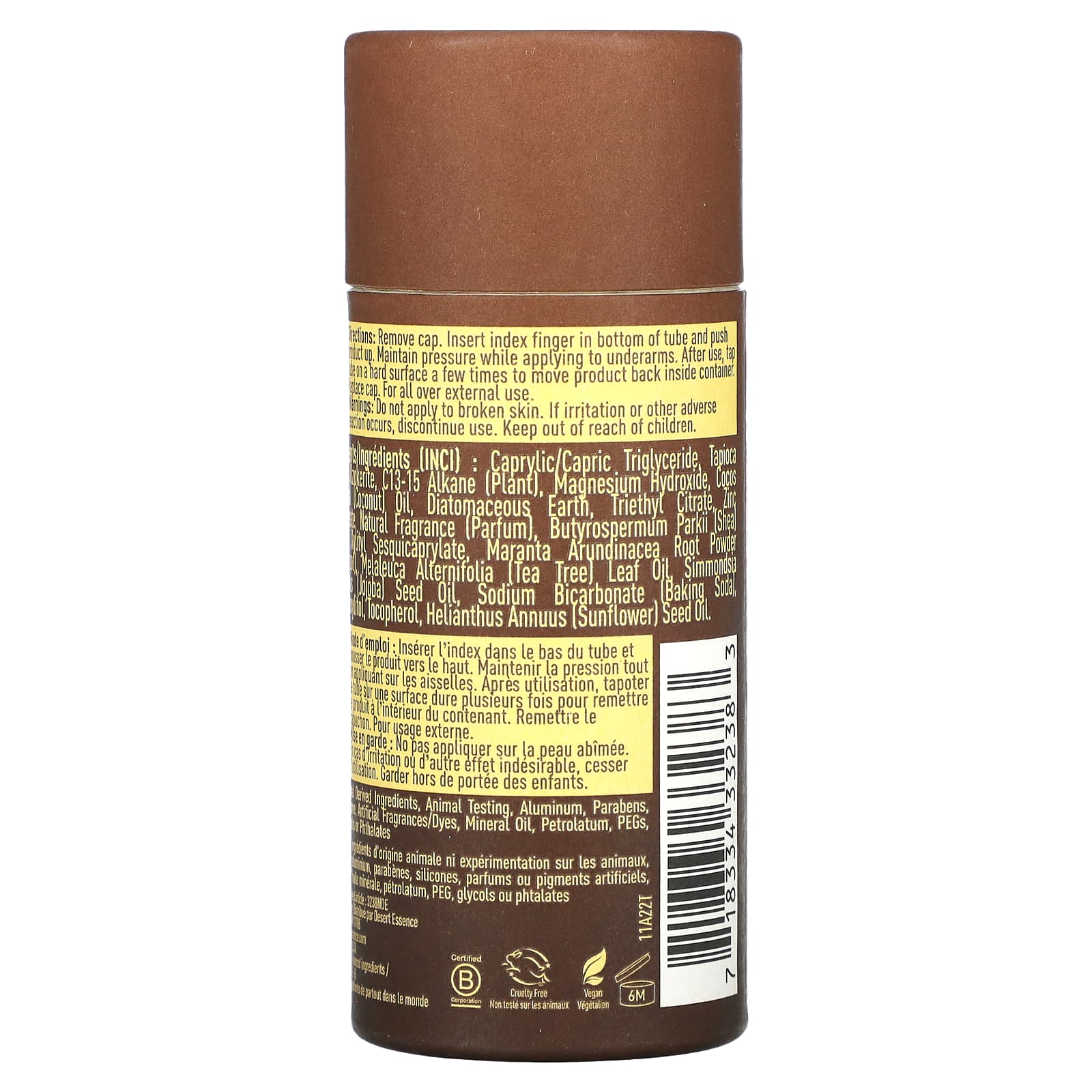 Long Lasting, Natural Deodorant by Desert Essence - Aluminum Free & Vegan - Image 2