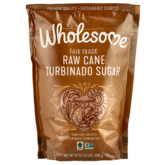 Wholesome Sweeteners, Raw Cane Turbinado Sugar, 24 oz (680 g) - Image 1