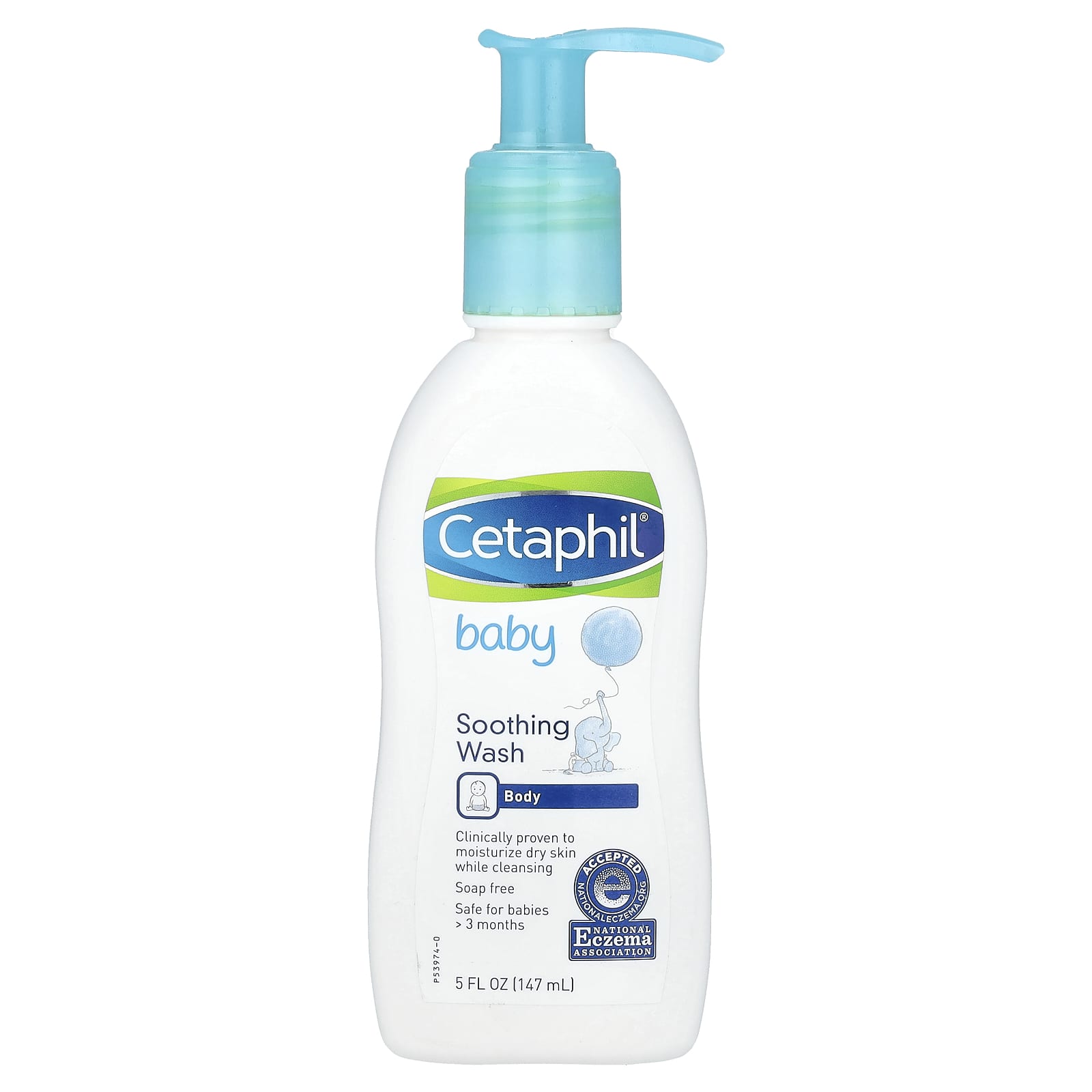 Cetaphil Fragrance-Free Baby Soothing Wash, 5 fl oz | Dry Skin Relief - Image 1