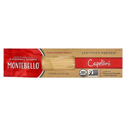 Montebello, Organic Capellini, 16 oz (454 g) - Image 1