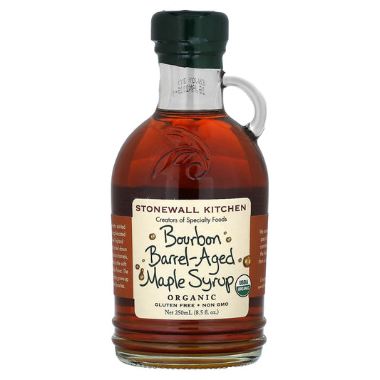 Stonewall Kitchen, Organic Bourbon Barrel-Aged Maple Syrup, 8.5 fl oz (250 ml) - Image 1