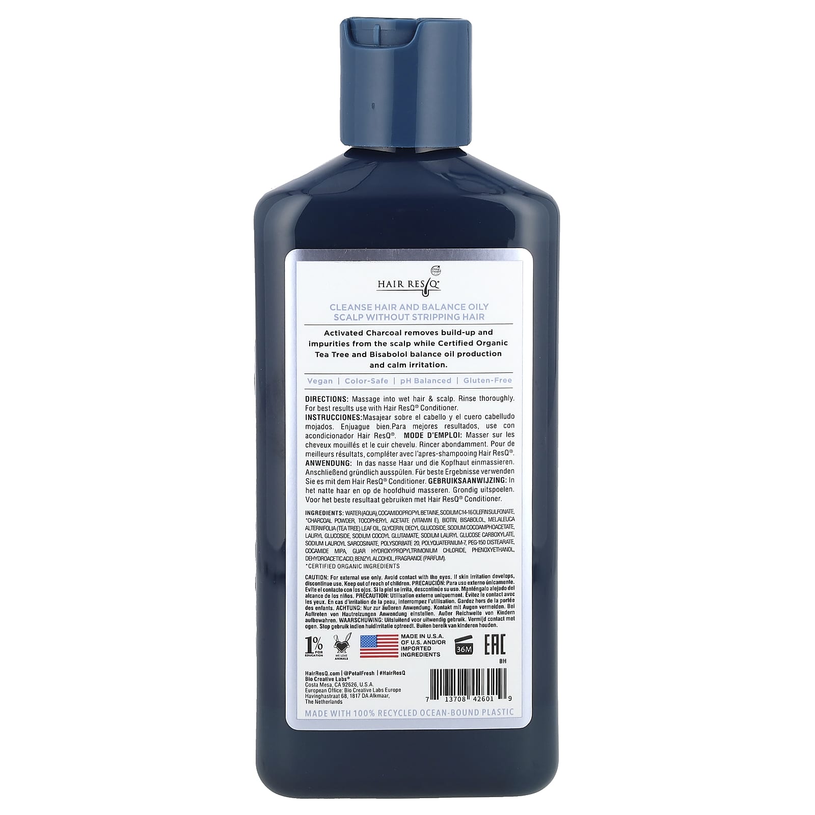 Petal Fresh, Hair ResQ®, Clarifying Shampoo, Scalp Care with Activated Charcoal, 12 fl oz (355 ml) - Image 2