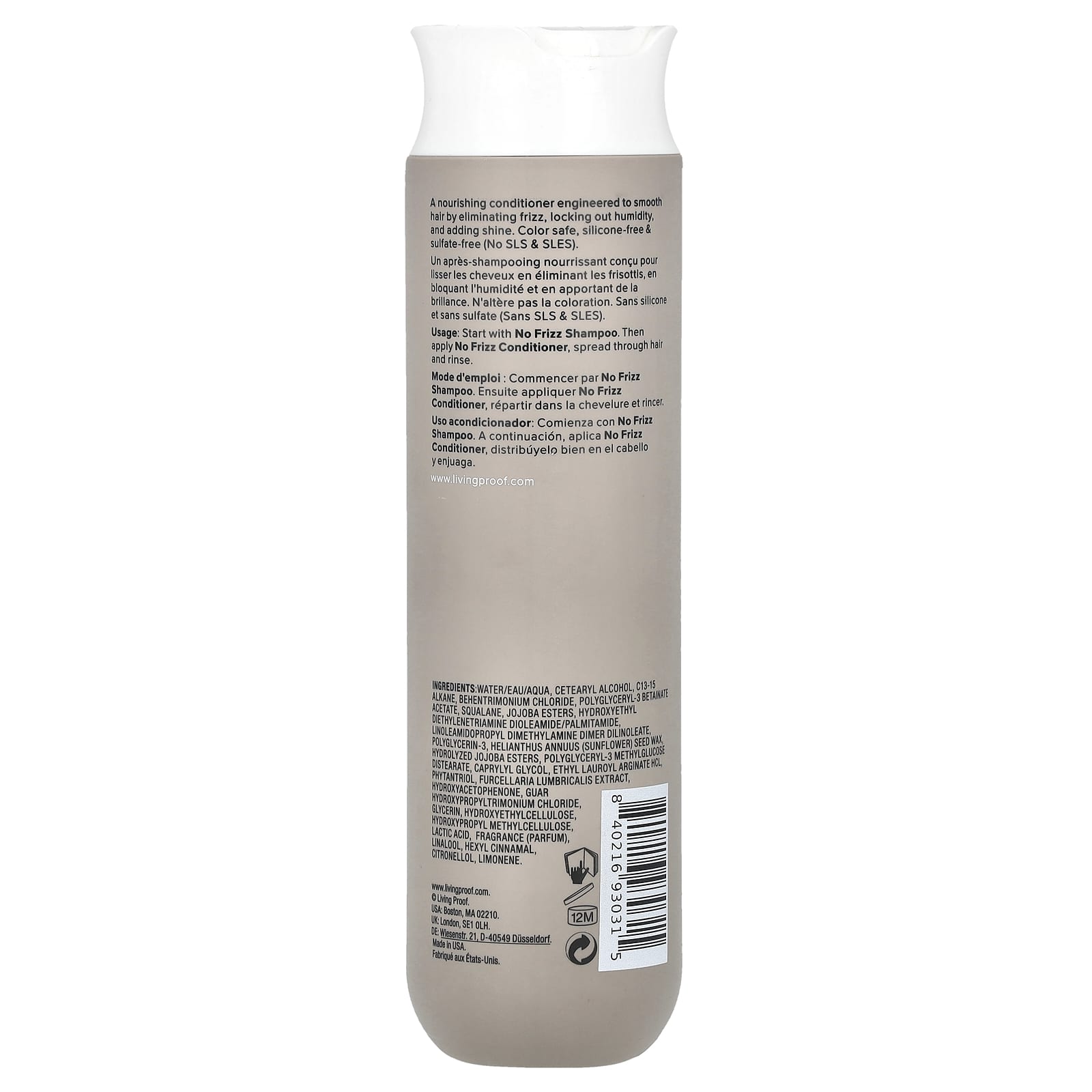 Living Proof, No Frizz Conditioner, 8 fl oz (236 ml) - Image 2