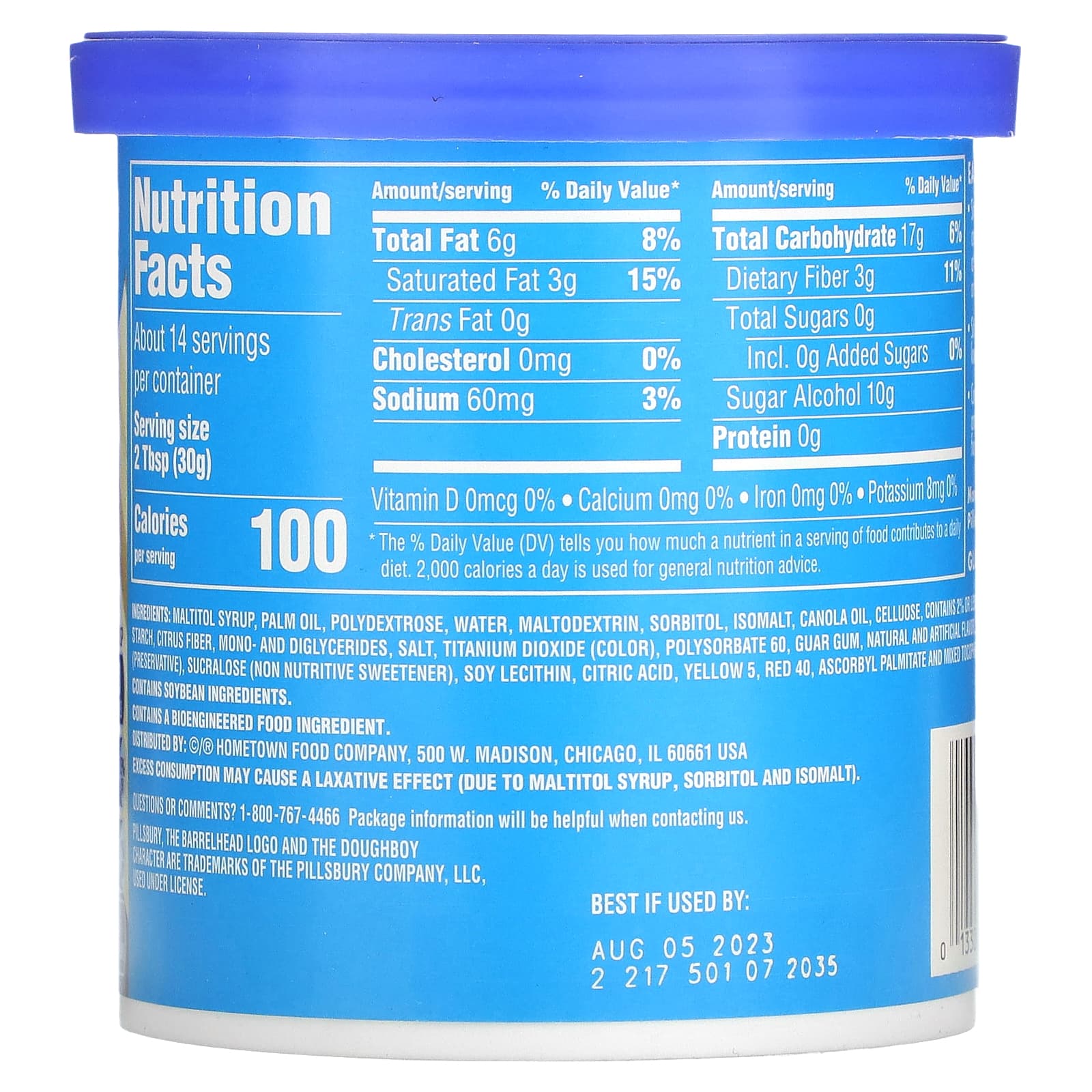 Pillsbury, Zero Sugar, Premium Frosting, Vanilla, 15 oz (425 g) - Image 2
