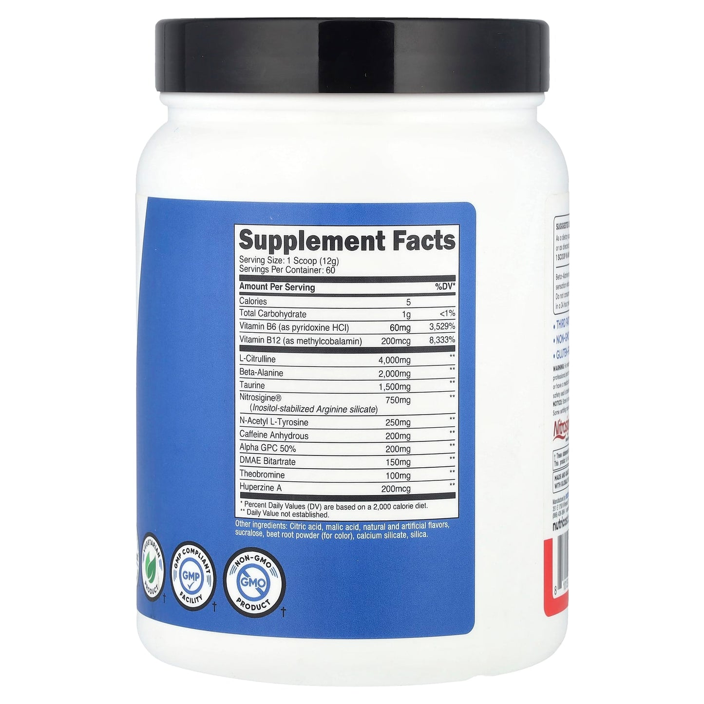 Nutricost, Performance, Pre-Workout Complex, Fruit Punch, 1.6 lb (714 g) - Image 2