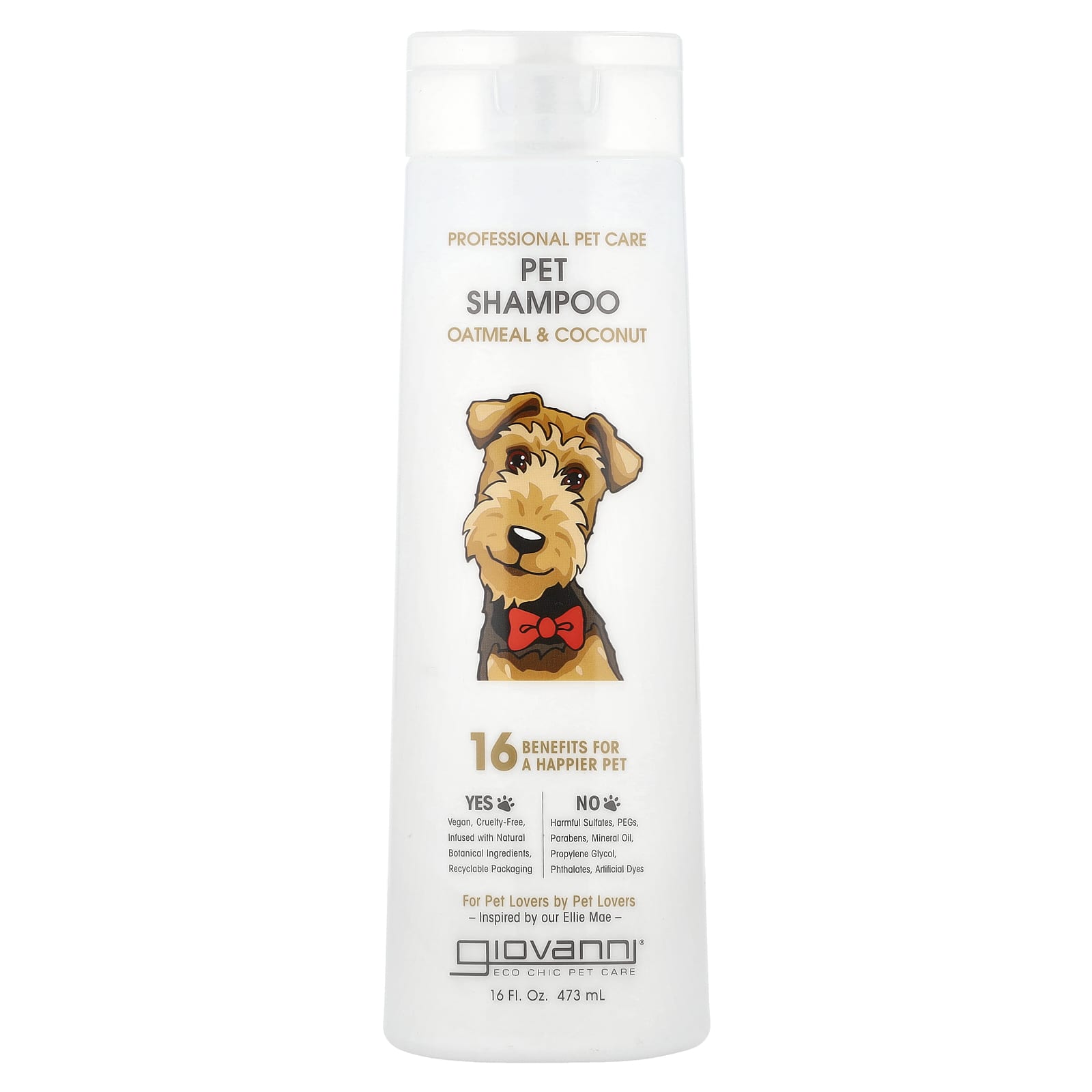 Giovanni Pet Shampoo for Dogs - Natural Oatmeal & Coconut, 16 fl oz - Image 1