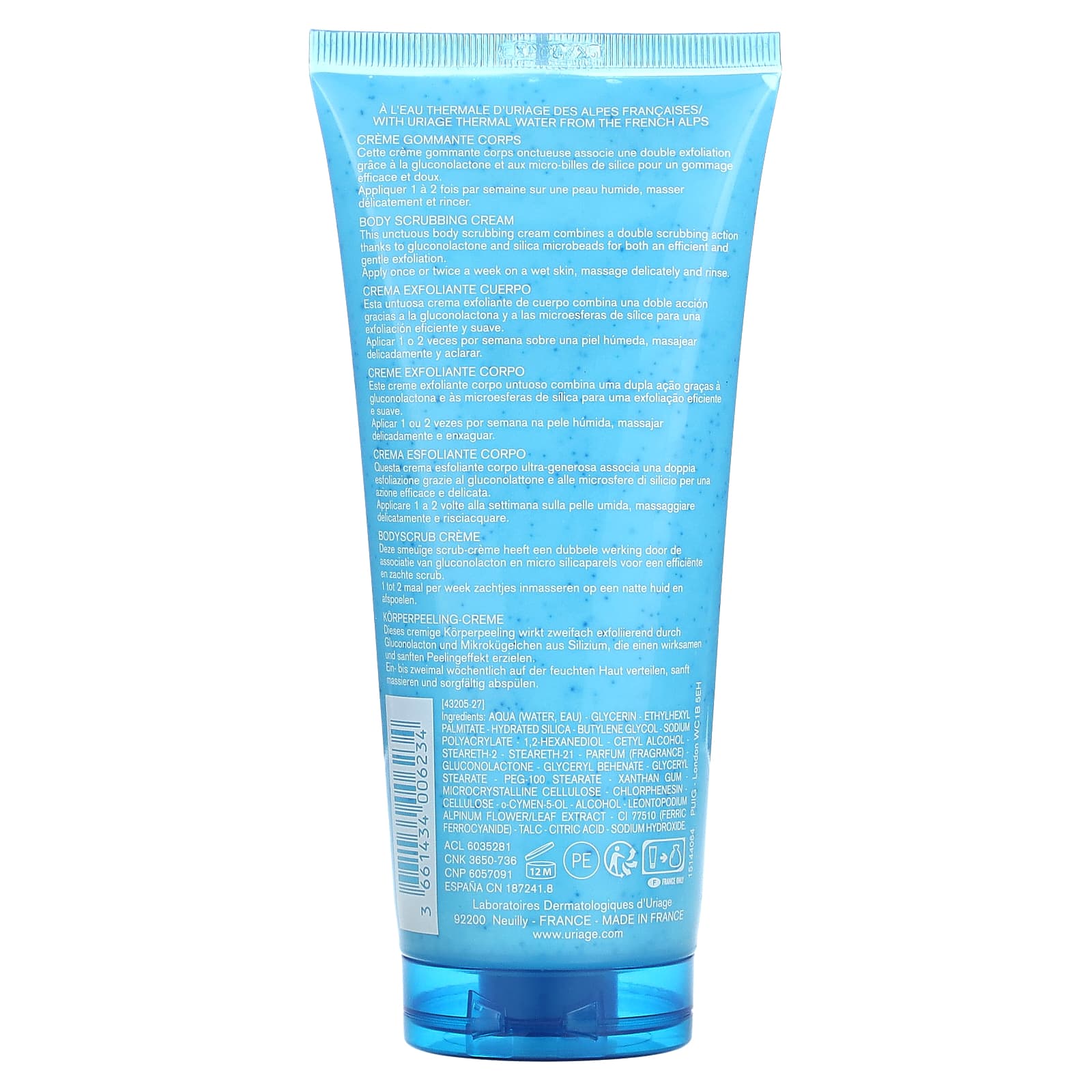 Uriage, Body Scrubbing Cream, 6.8 fl oz (200 ml) - Image 2