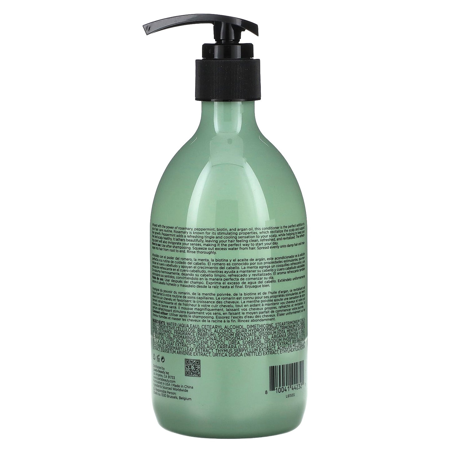 Luseta Beauty, Rosemary Mint Complex, Strengthening Conditioner, For All Hair Types, 16.9 fl oz (500 ml) - Image 2