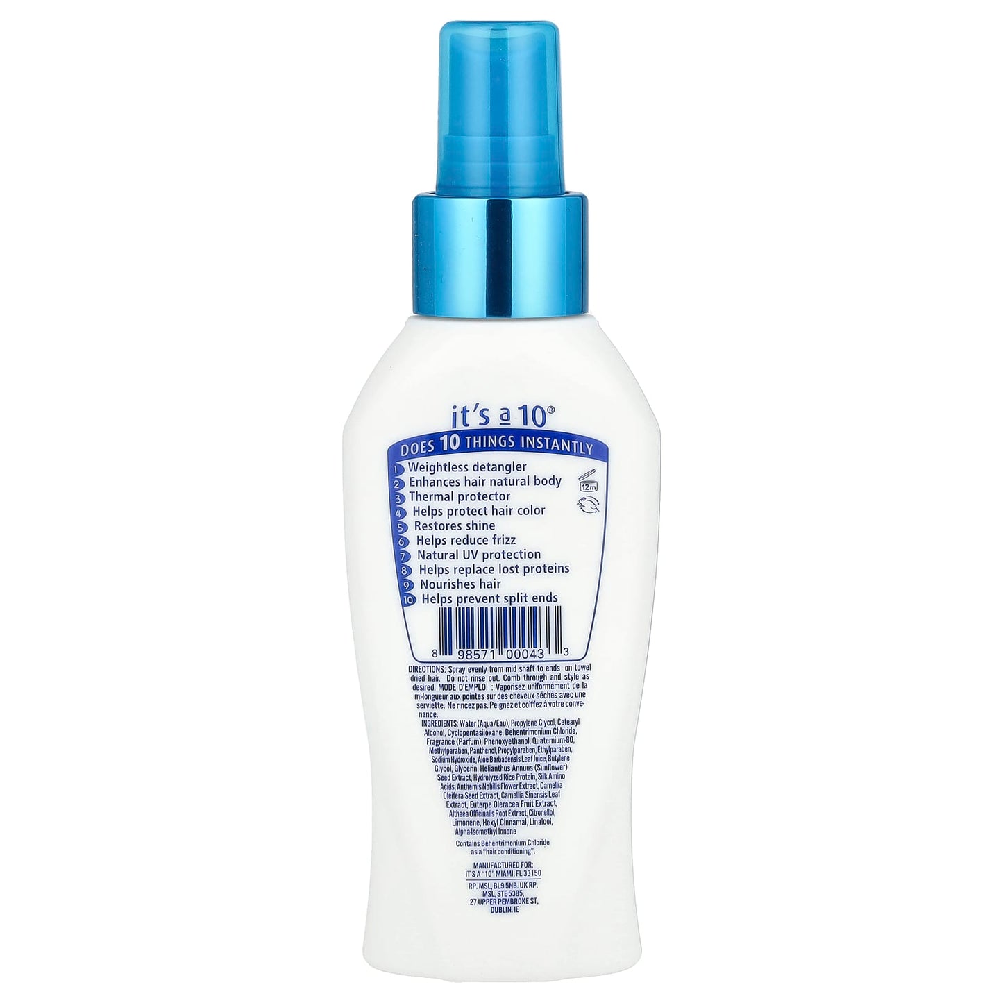 It's a 10 Leave-In Lite 4 fl oz Hair Serum for All Hair Types - Image 2