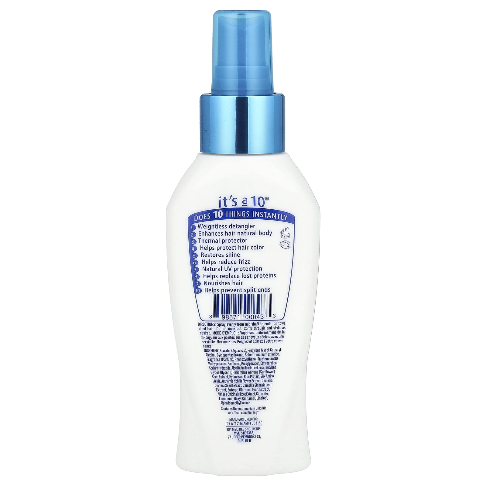 It's a 10 Leave-In Lite 4 fl oz Hair Serum for All Hair Types - Image 2