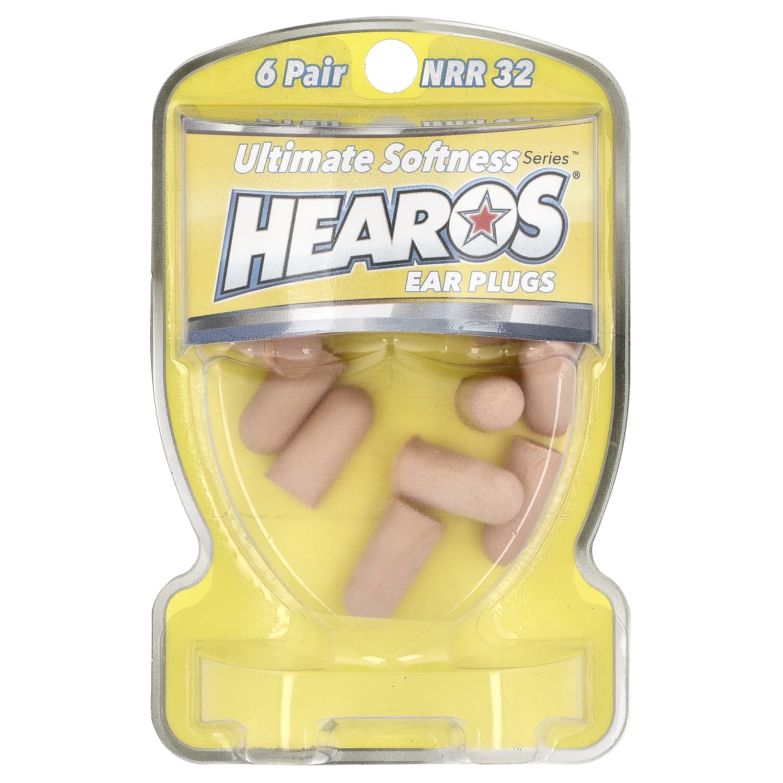 Hearos Ear Plugs for Ultimate Hearing Protection - Soft, NRR 32, 6 Pair - Image 1