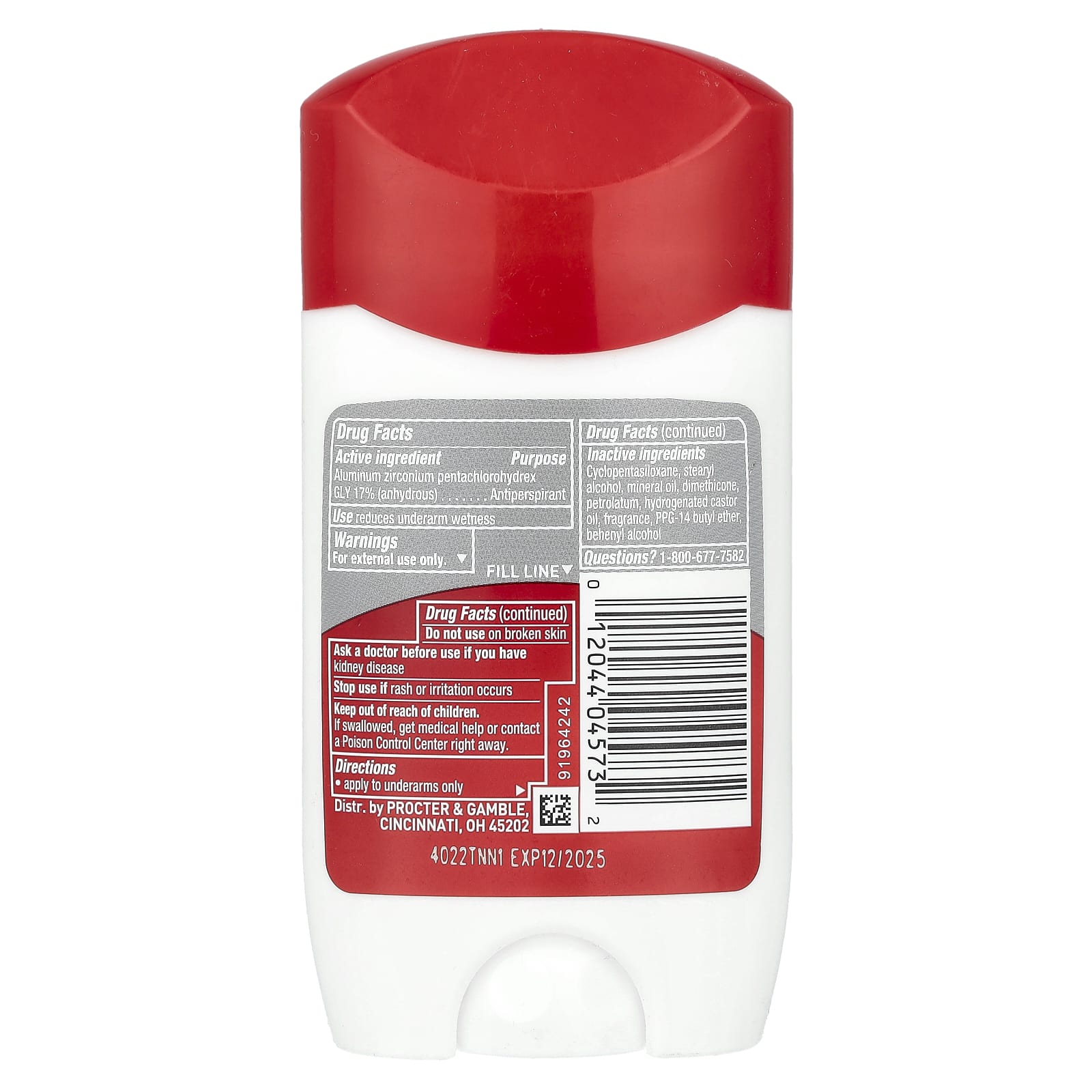 Old Spice, High Endurance® Antiperspirant & Deodorant, Playmaker, 2.4 oz (68 g) - Image 2