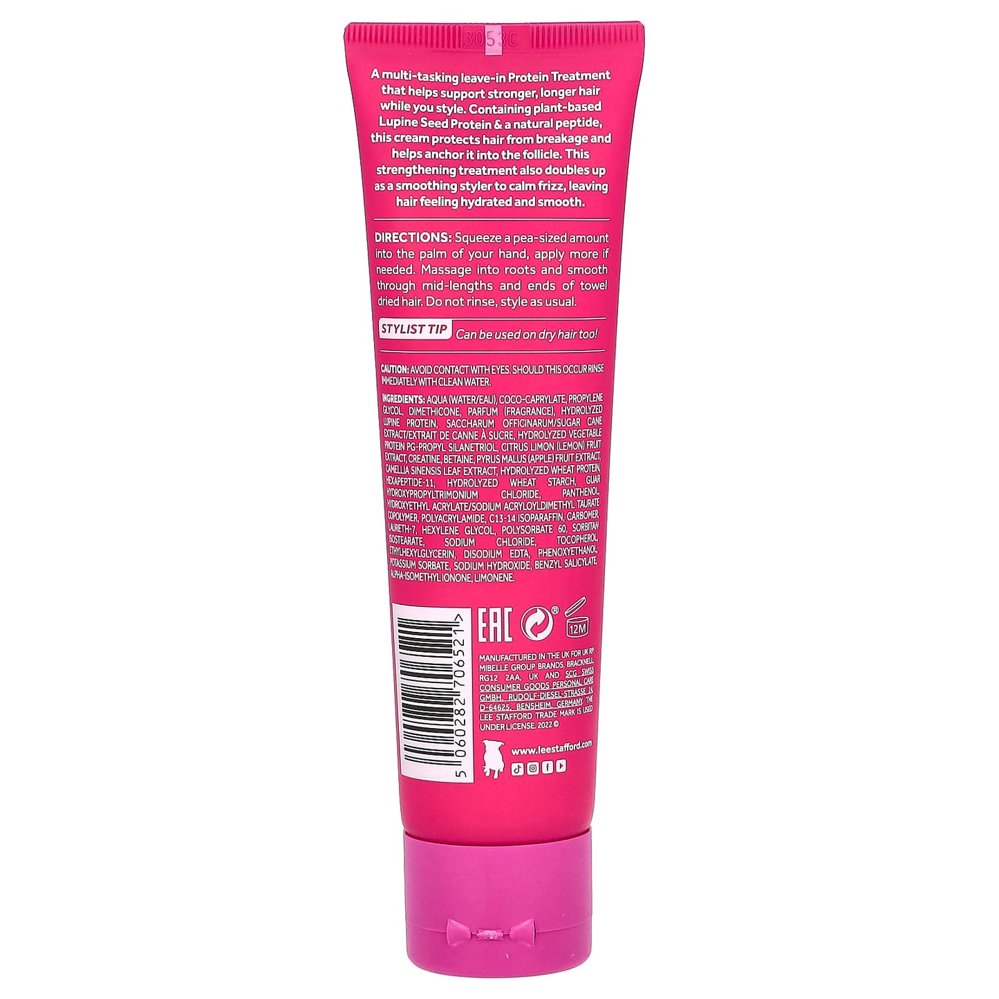 Lee Stafford, Grow Strong & Long, Protein Treatment Styling Cream, 3.3 fl oz (100 ml) - Image 2
