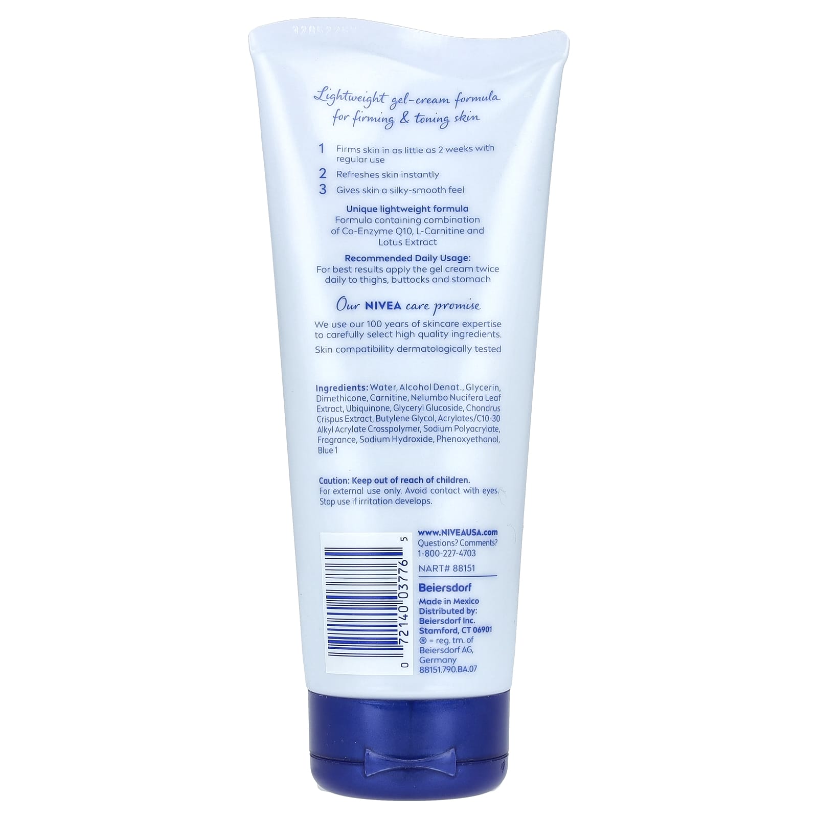 Nivea, Skin Toning & Firming Body Gel-Cream, 6.7 oz (189 g) - Image 2