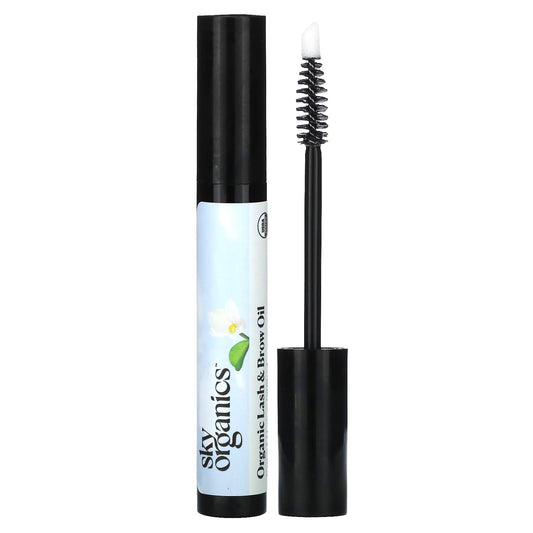 Sky Organics, Organic Lash & Brow Oil, Castor & Moringa Oil Blend, 0.4 fl oz (12 ml) - Image 1