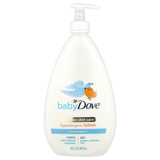 Dove Baby Sensitive Skin Hypoallergenic Lotion, 20 fl oz - Image 1