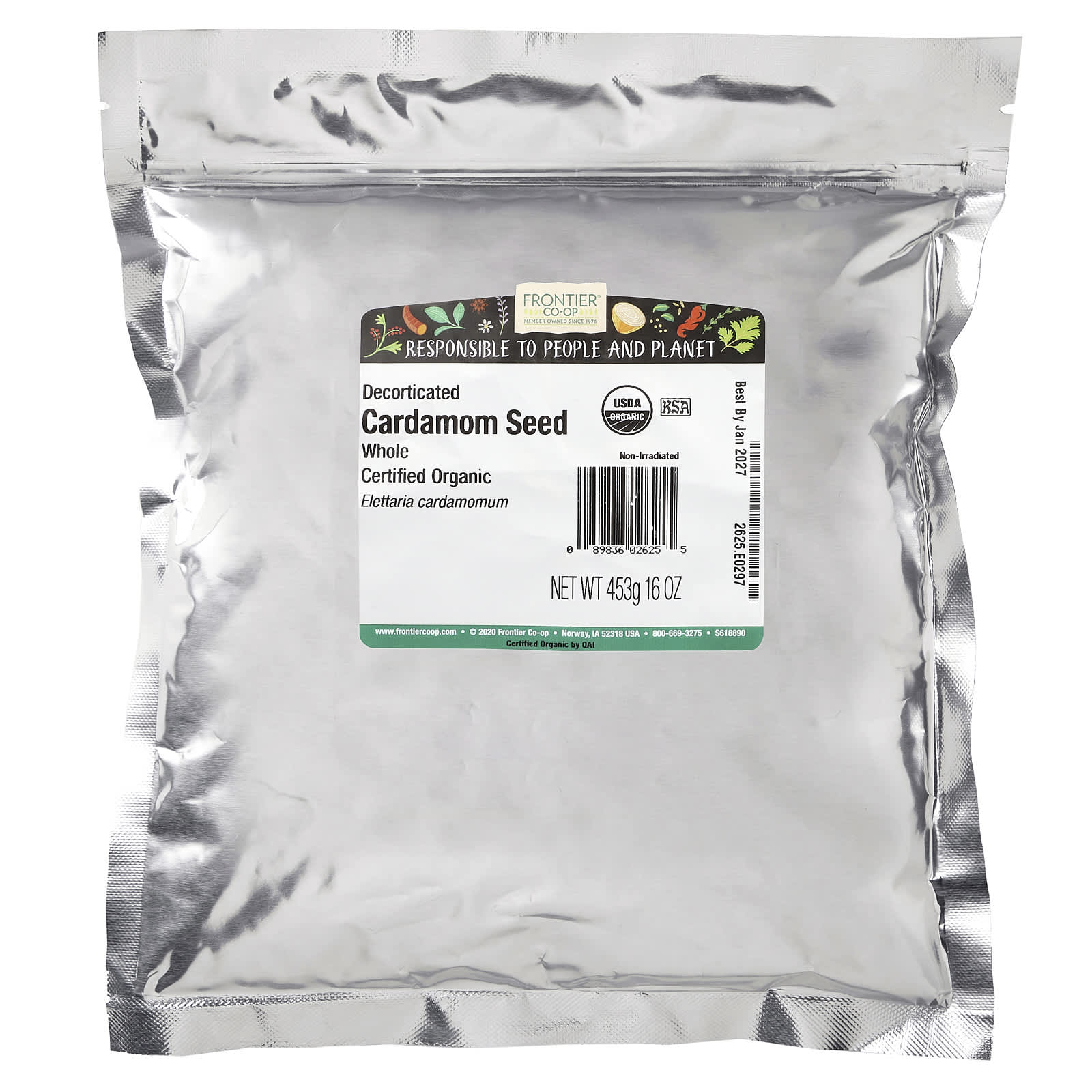 Organic Cardamom Seeds - 16 oz by Frontier Co-op - Image 2
