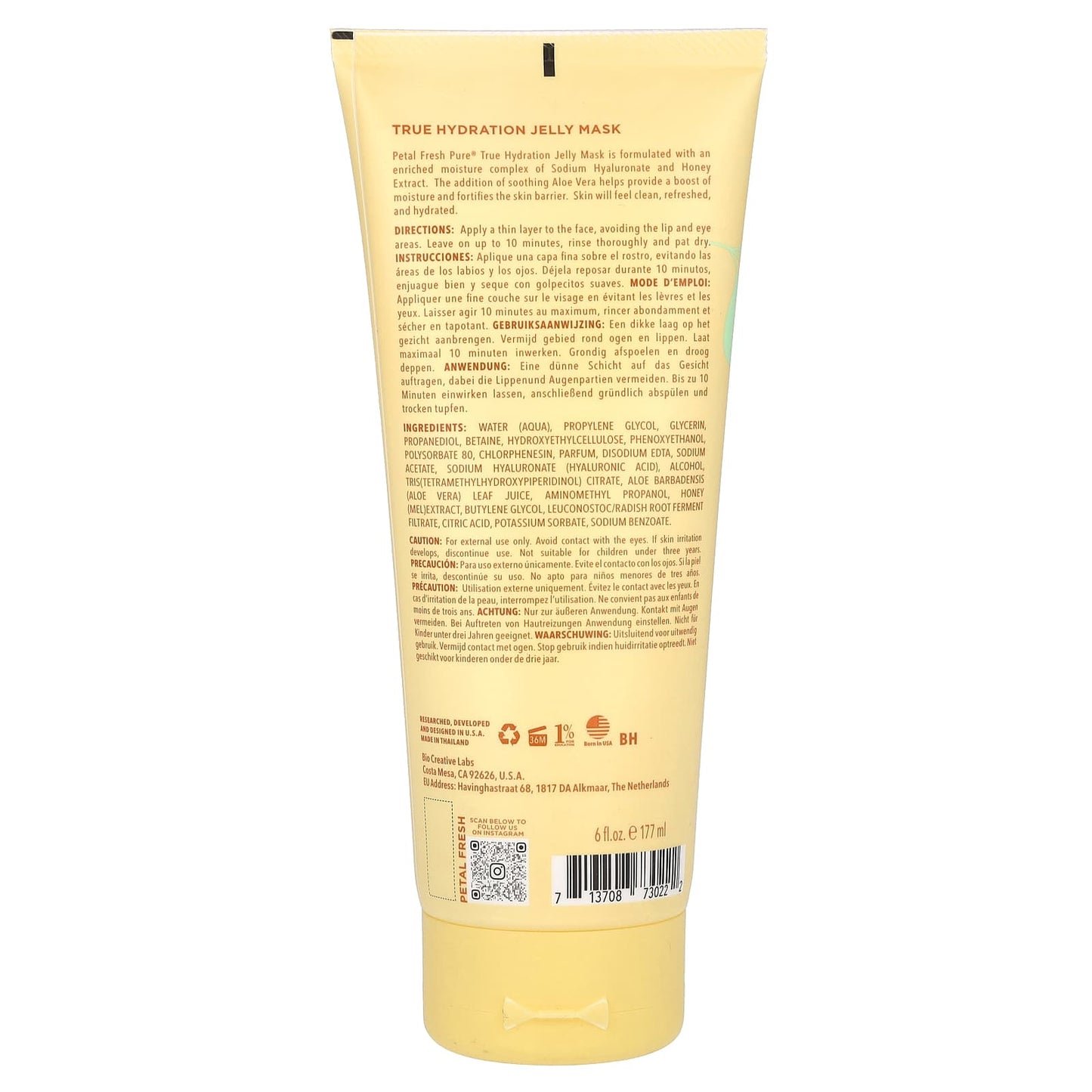 Petal Fresh, Pure, True Hydration Jelly Beauty Mask, Honey Extract, Aloe Vera, 6 fl oz (177 ml) - Image 2