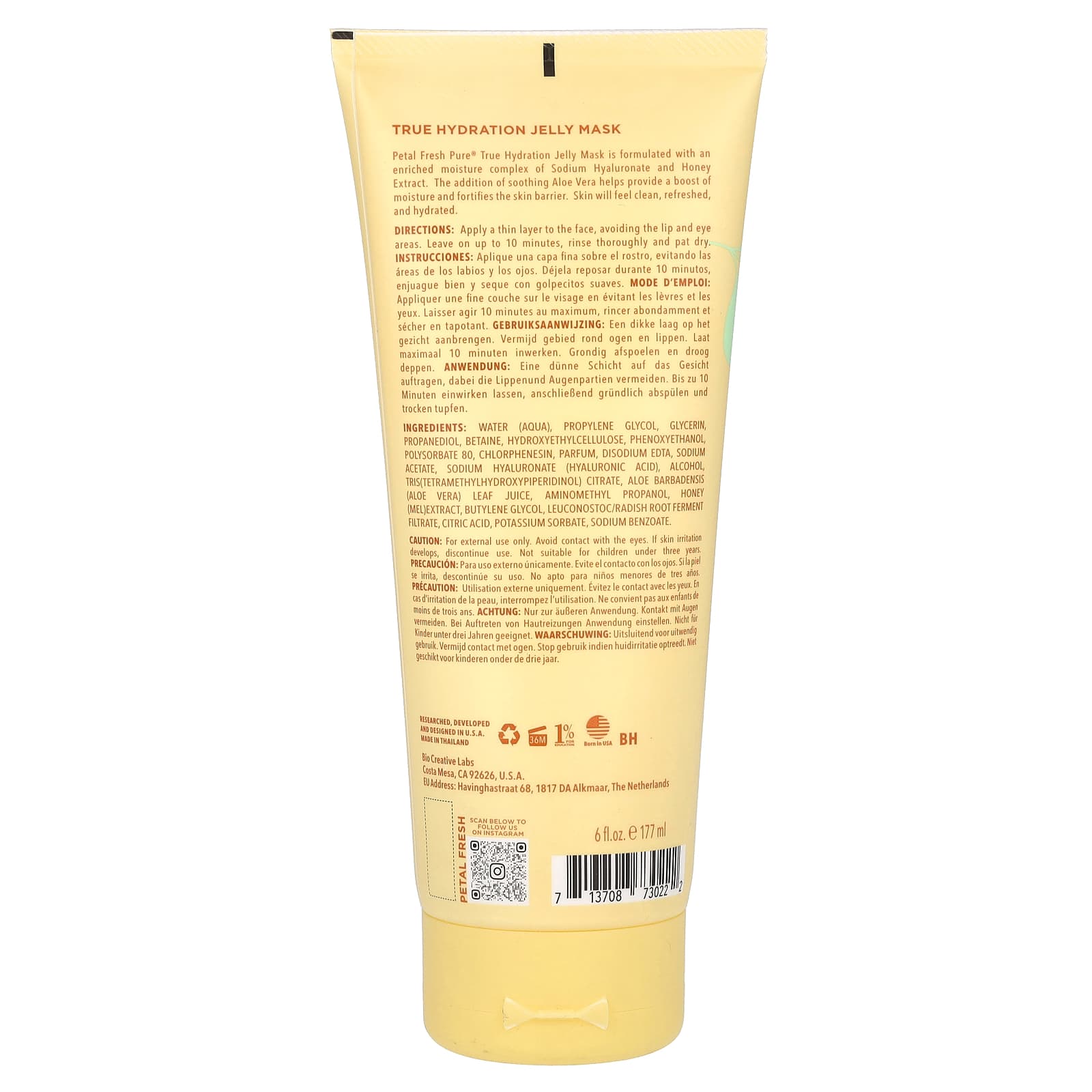 Petal Fresh, Pure, True Hydration Jelly Beauty Mask, Honey Extract, Aloe Vera, 6 fl oz (177 ml) - Image 2