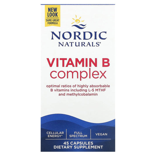 Nordic Naturals, Vitamin B Complex, 45 Capsules - Image 1