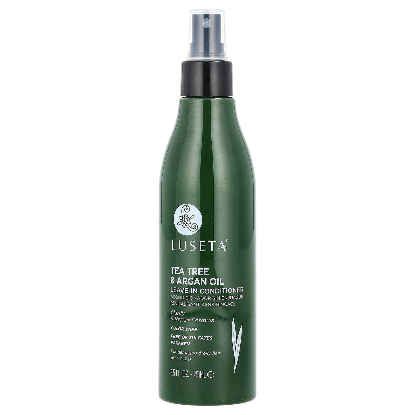 Luseta Beauty, Tea Tree & Argan Oil, Leave-In Conditioner, For Damaged & Oily Hair, 8.5 fl oz (251 ml) - Image 1