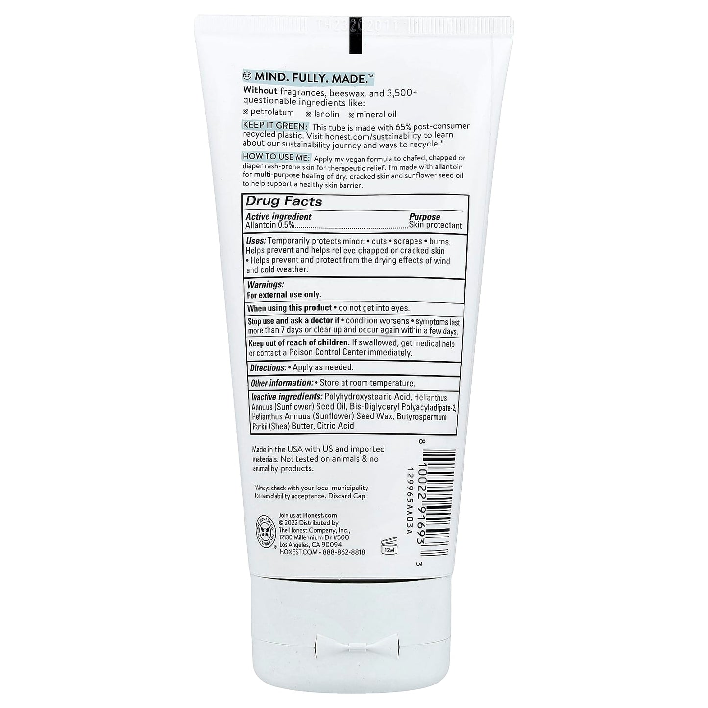 The Honest Company, Treat™, Healing Head-To-Toe Ointment, Fragrance Free, 5 oz (141 g) - Image 2