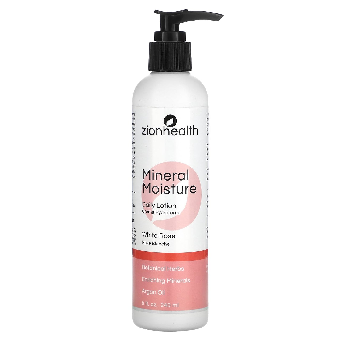 Zion Health, Mineral Moisture, Daily Lotion, White Rose, 8 oz (240 ml) - Image 1