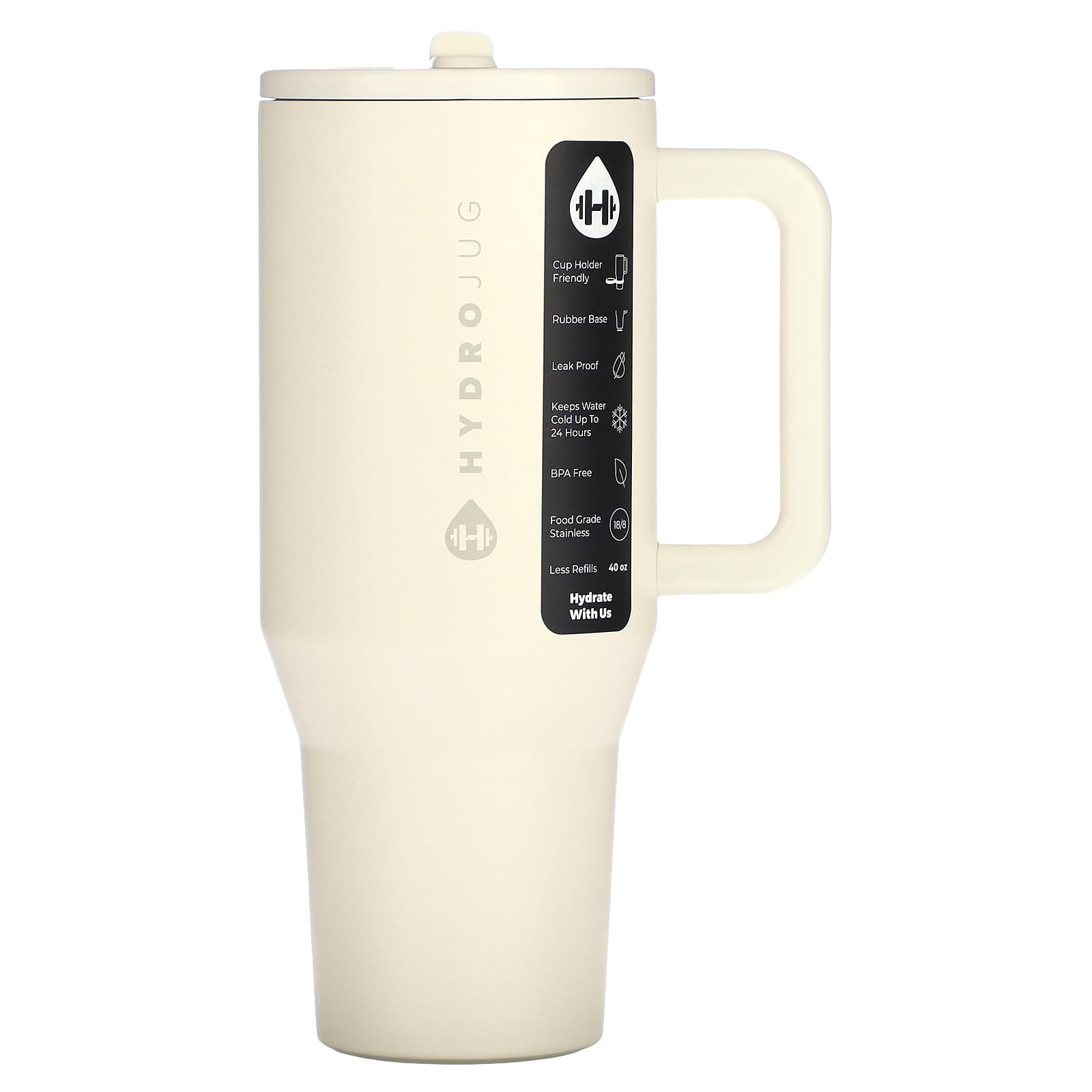 Traveler Tumbler by HydroJug - 40 oz Insulated Water Bottle - Image 1