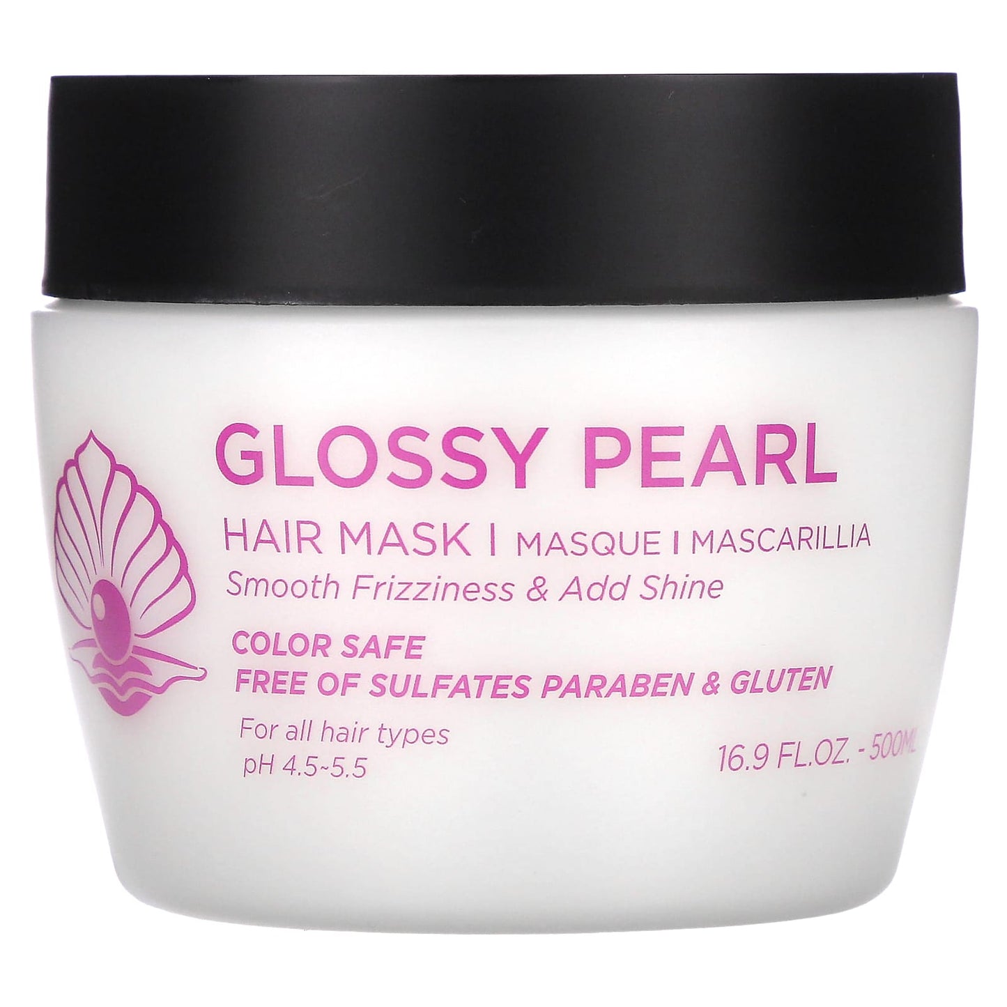 Luseta Beauty, Glossy Pearl, Hair Mask, For All Hair Types, 16.9 fl oz (500 ml) - Image 1