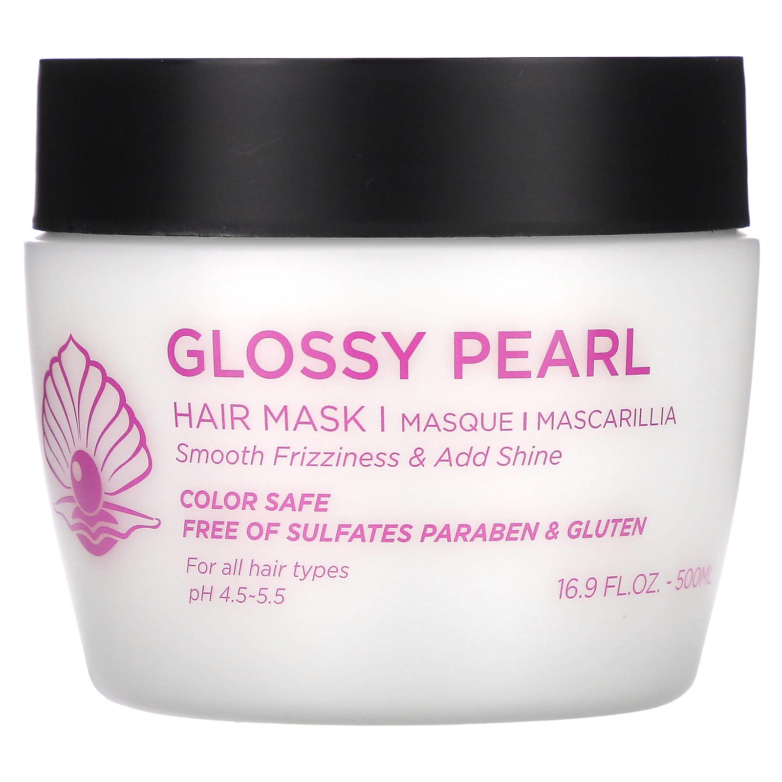 Luseta Beauty, Glossy Pearl, Hair Mask, For All Hair Types, 16.9 fl oz (500 ml) - Image 1