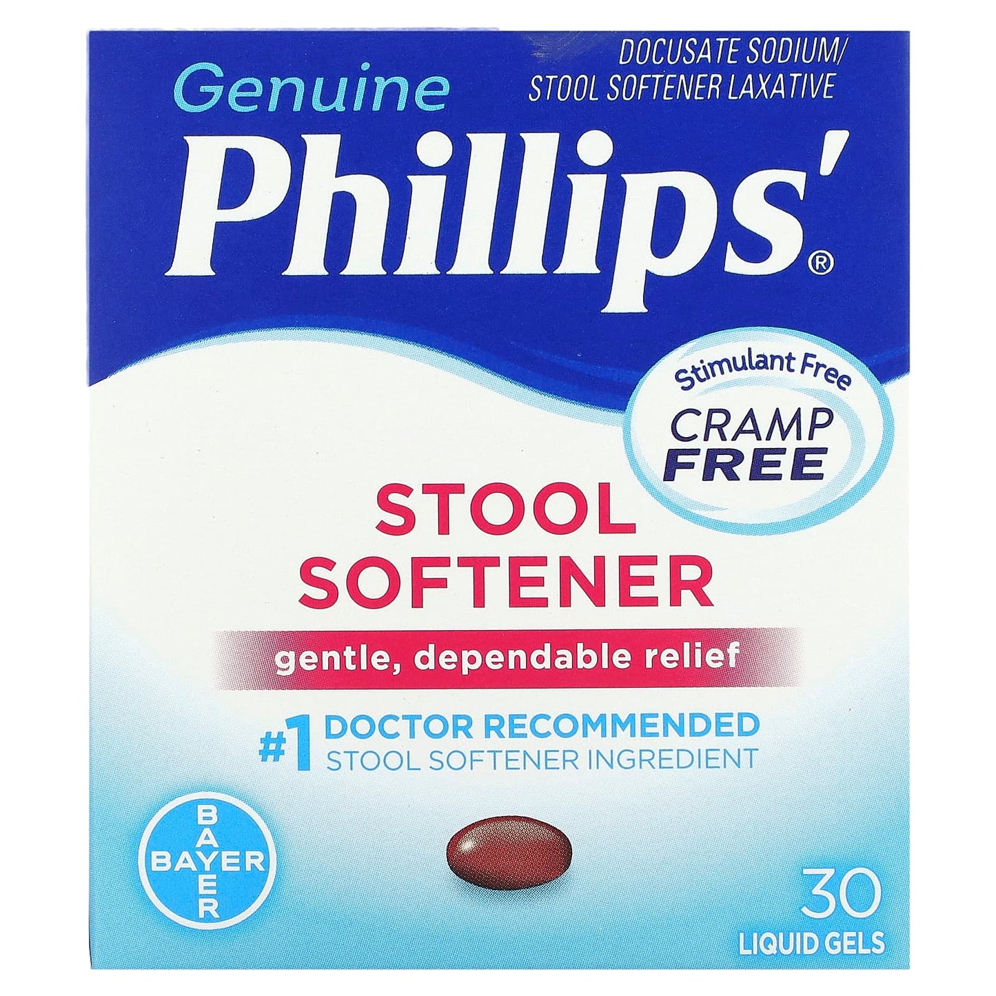 Phillip's, Stool Softener, 30 Liquid Gels - Image 1