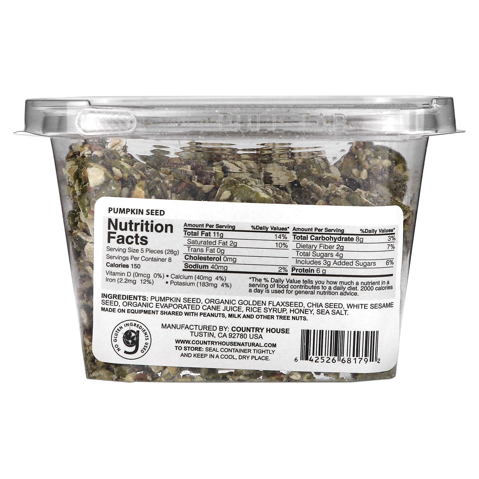 Nutritious Country House Pumpkin Seed Blend, Gluten Free, 6.5 oz - Image 2