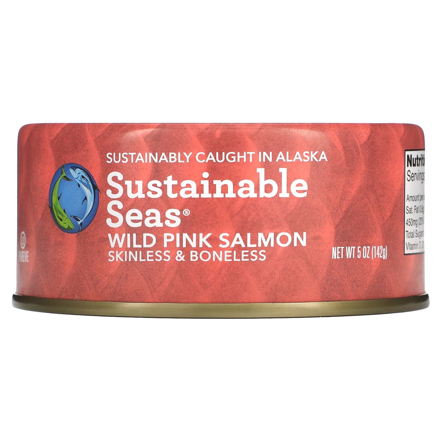 Sustainable Seas, Wild Pink Salmon, Skinless & Boneless, 5 oz (142 g)