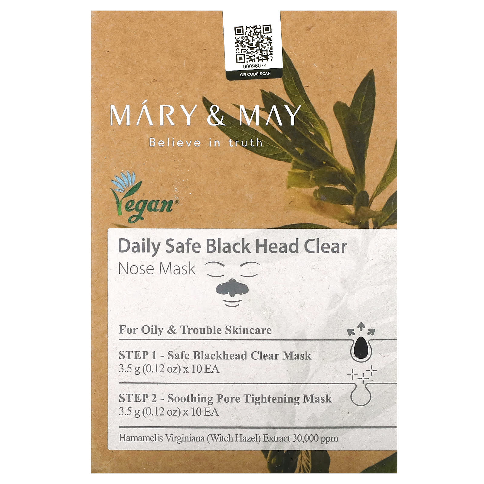 Mary & May, Daily Safe Black Head Clear, Nose Beauty Mask, 40 Piece Kit - Image 1