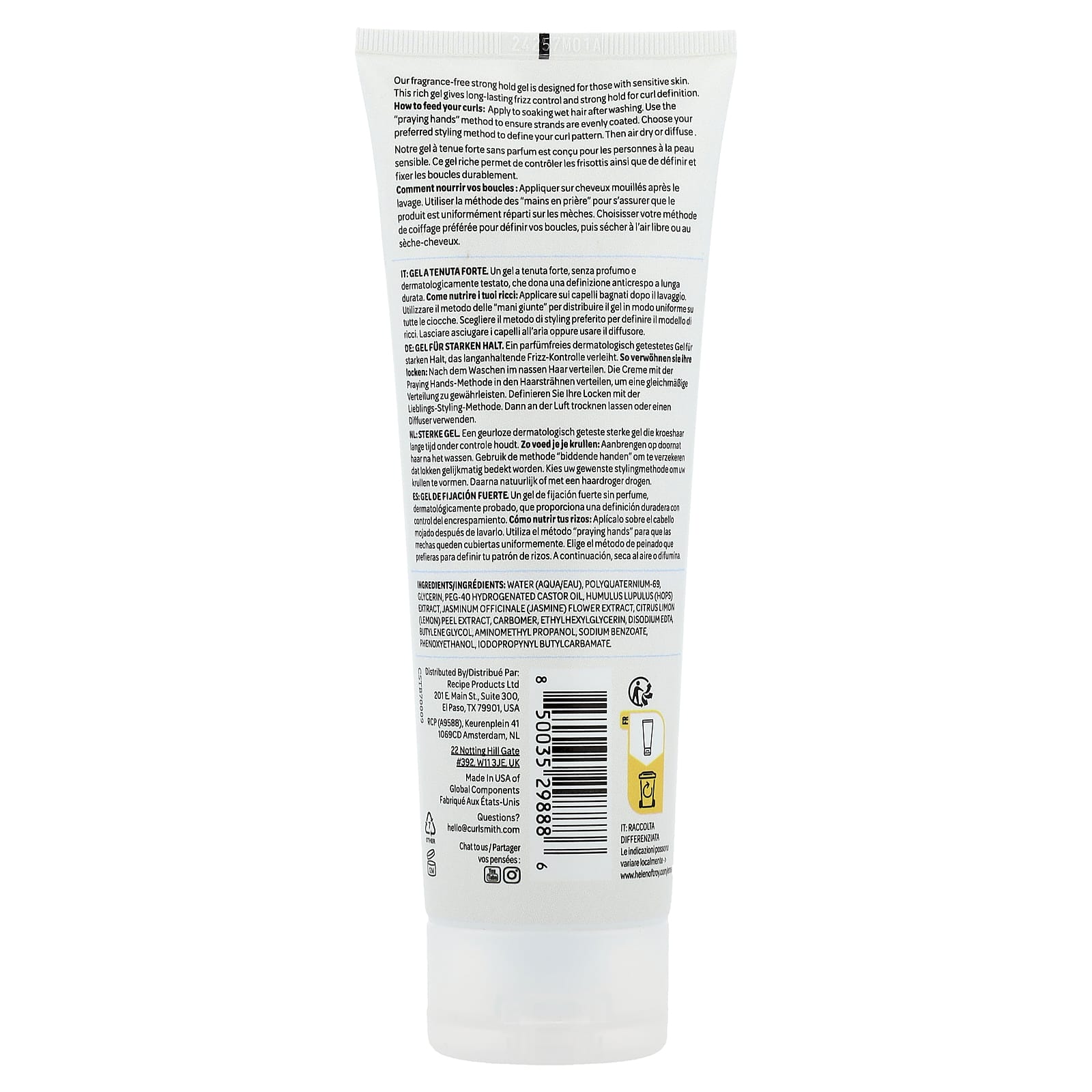 Fragrance-Free Strong Hold Gel for All Curl Types by Curlsmith - Image 2