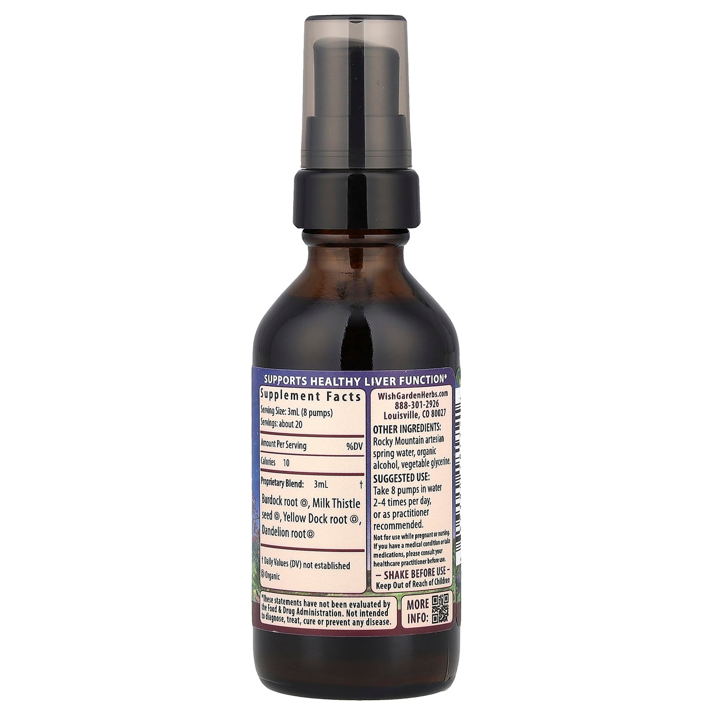 WishGarden Herbs, Liver™ Strength, 2 fl oz (59 ml) - Image 2