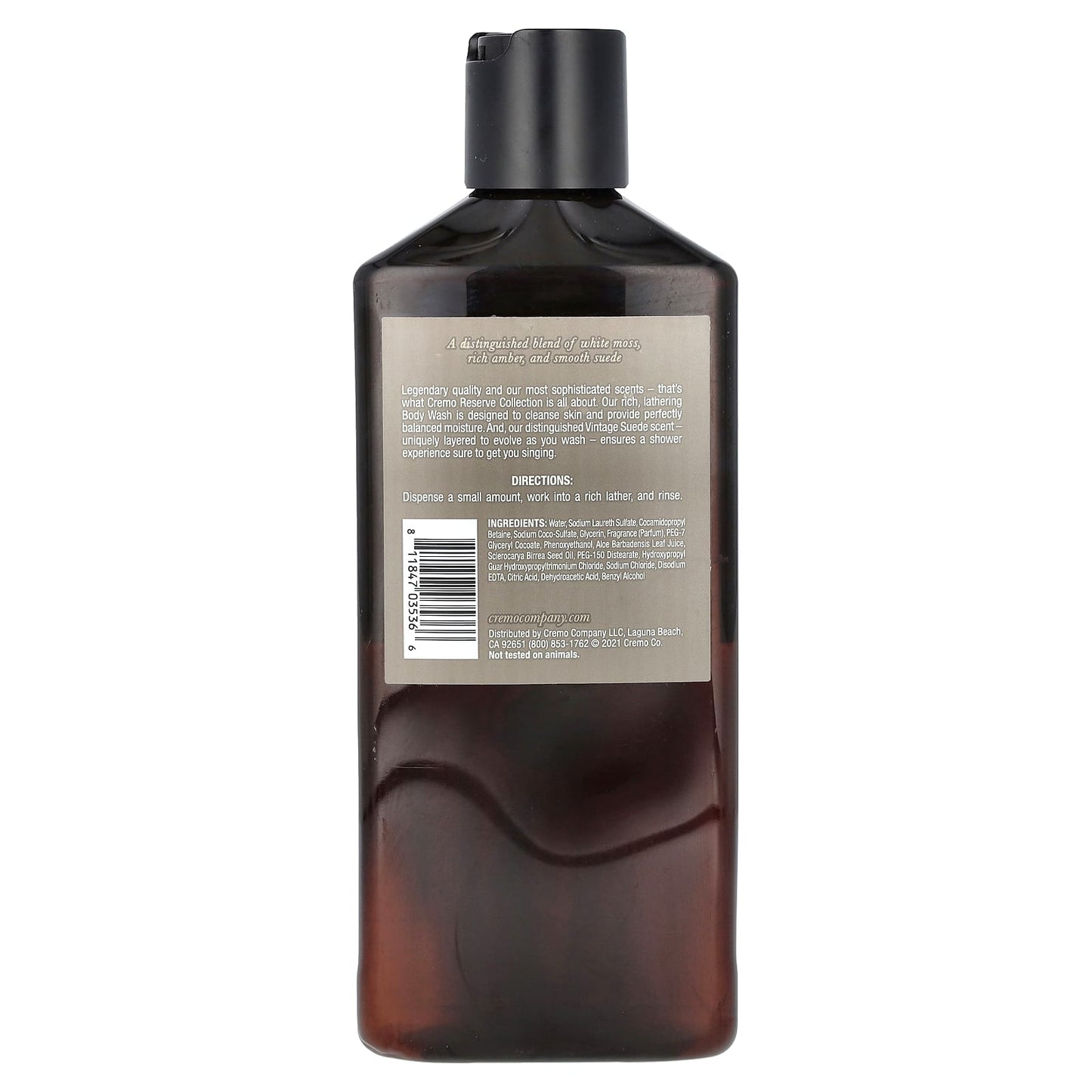Cremo Reserve Collection Body Wash - Vintage Suede, 16 fl oz - Image 2