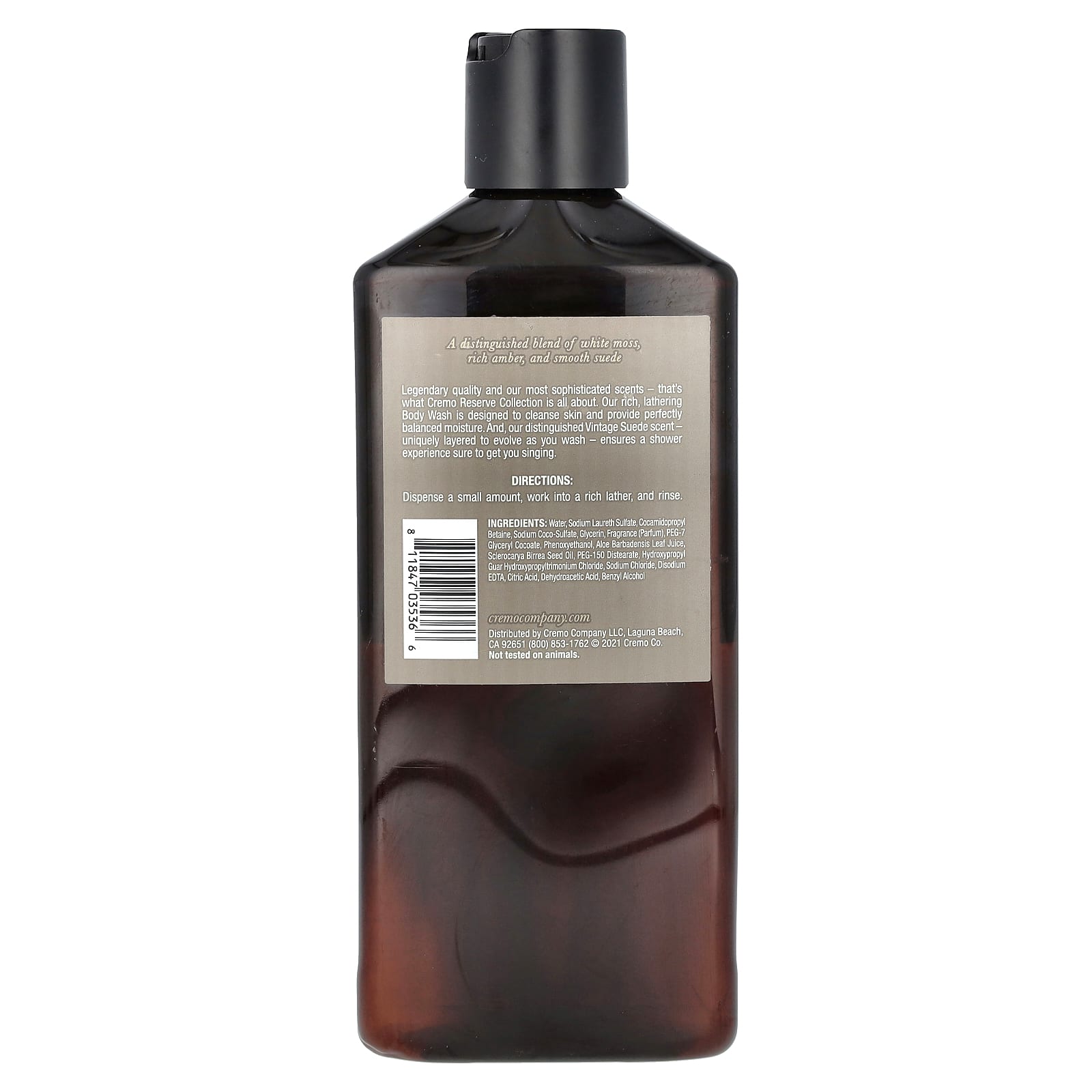Cremo Reserve Collection Body Wash - Vintage Suede, 16 fl oz - Image 2