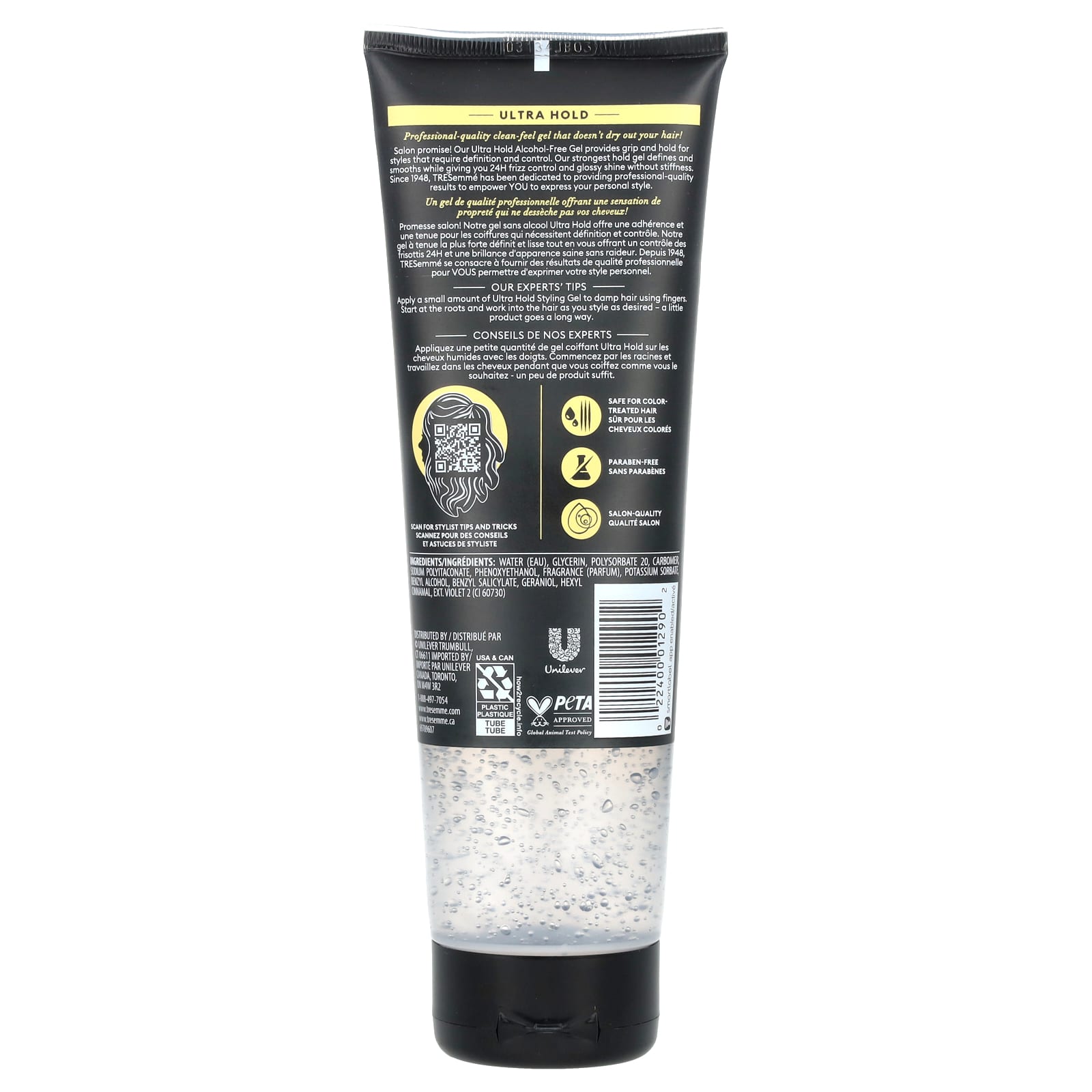 TRESemmé, Ultra Hold, Alcohol-Free Gel, 9 oz (255 g) - Image 2