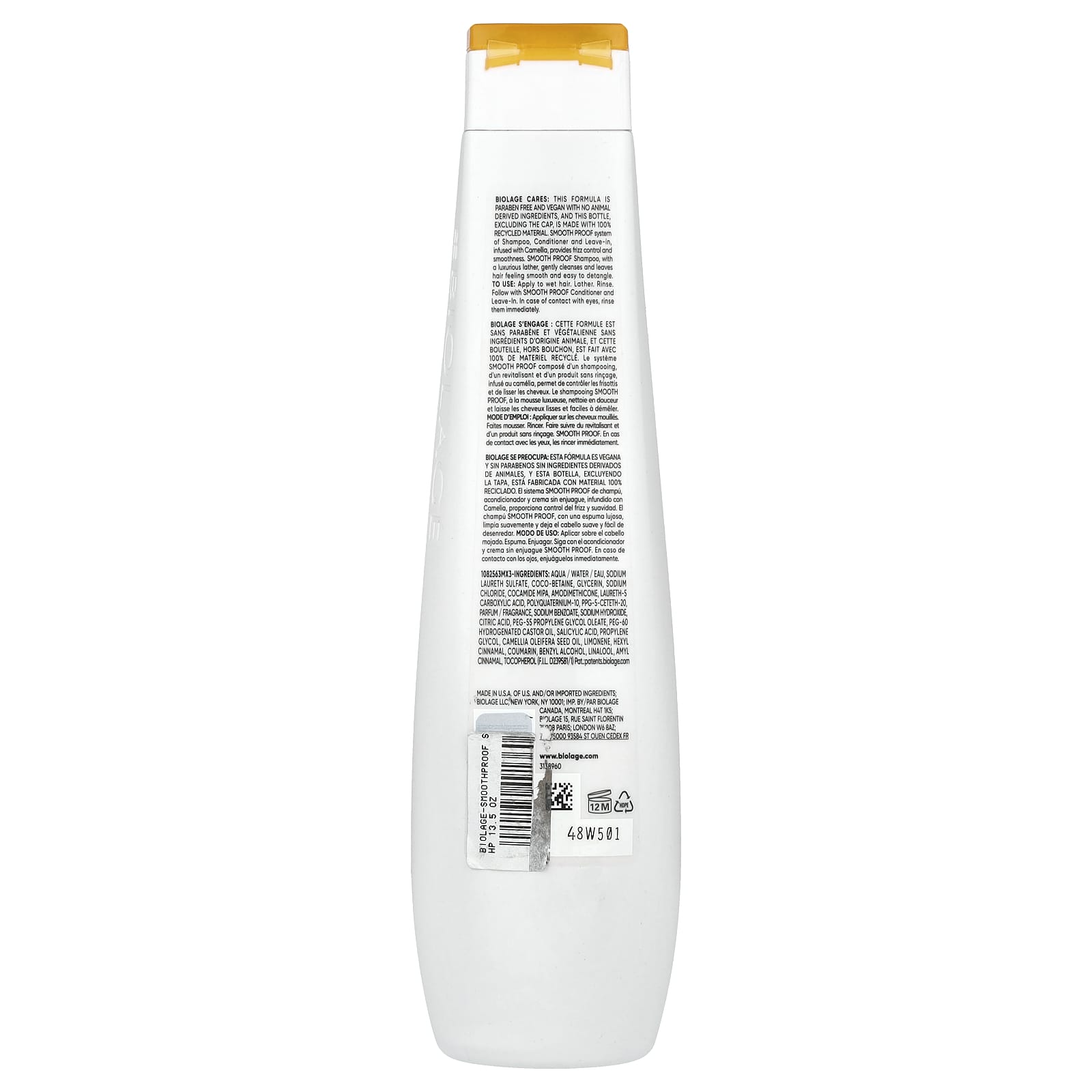 Biolage Smooth Proof Shampoo for Frizzy Hair Control, 13.5 fl oz - Image 2