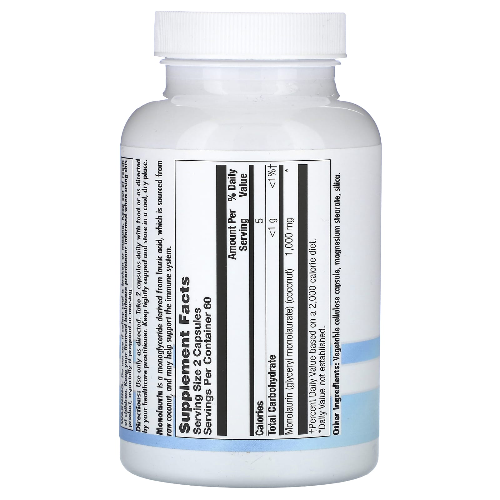 Nutra BioGenesis, Monolaurin, 120 Capsules (500 mg per Capsule) - Image 2