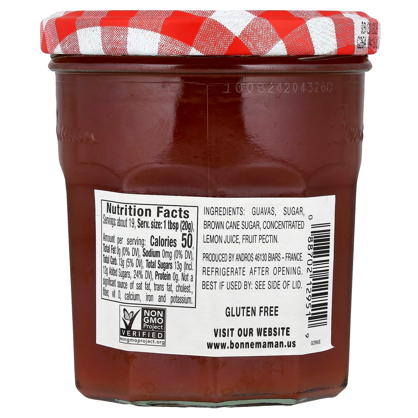 Bonne Maman Guava Fruit Preserve, 13 oz (370g) - Delicious & Gluten Free - Image 2