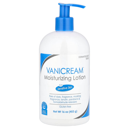 Vanicream, Moisturizing Lotion, For Sensitive Skin, Fragrance Free, 16 oz (453 g) - Image 1