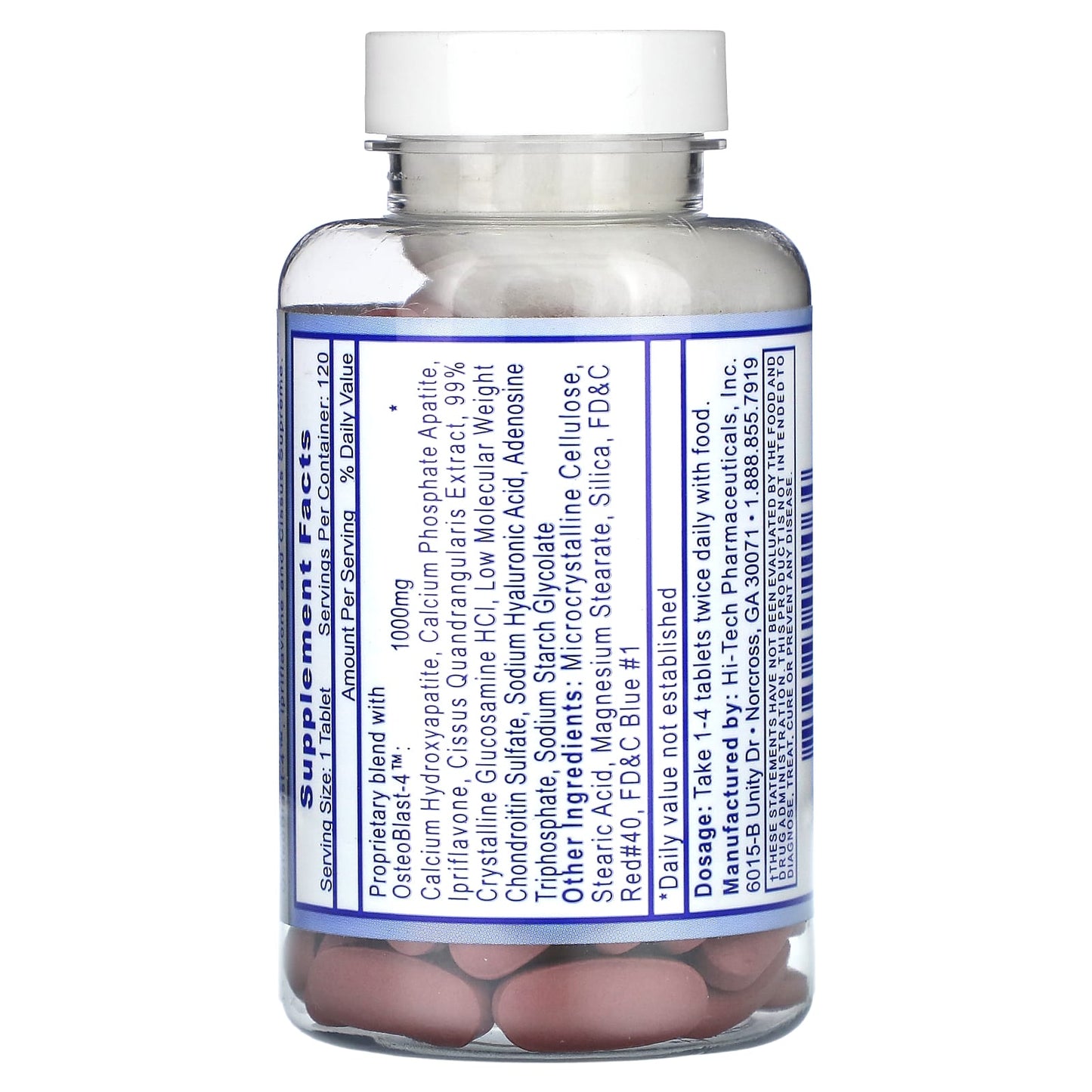Hi-Tech Osteo-Rx Bone Density Supplement 120 Tablets - Image 2