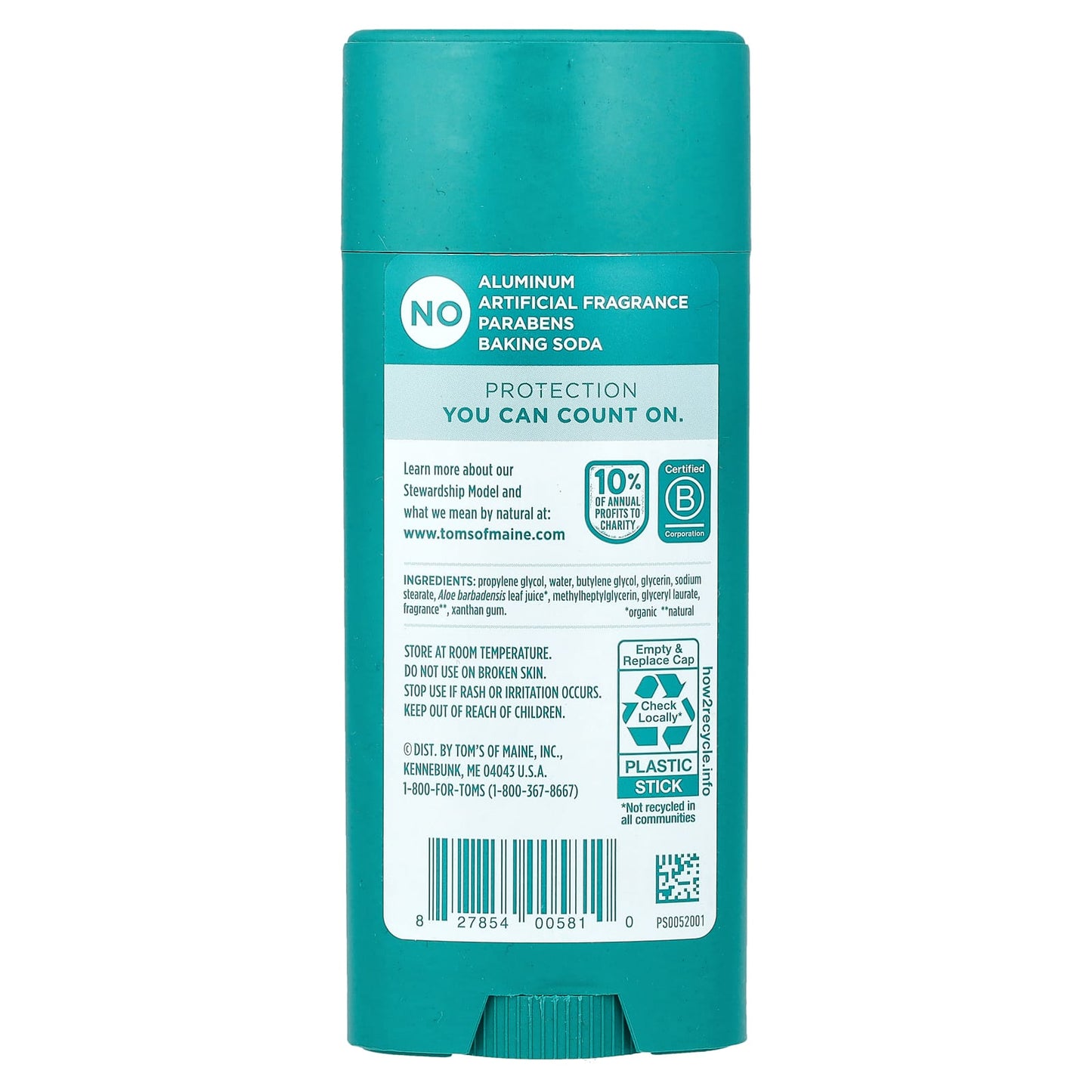 Tom's of Maine, Aluminum Free Deodorant, North Woods, 3.25 oz (92 g) - Image 2