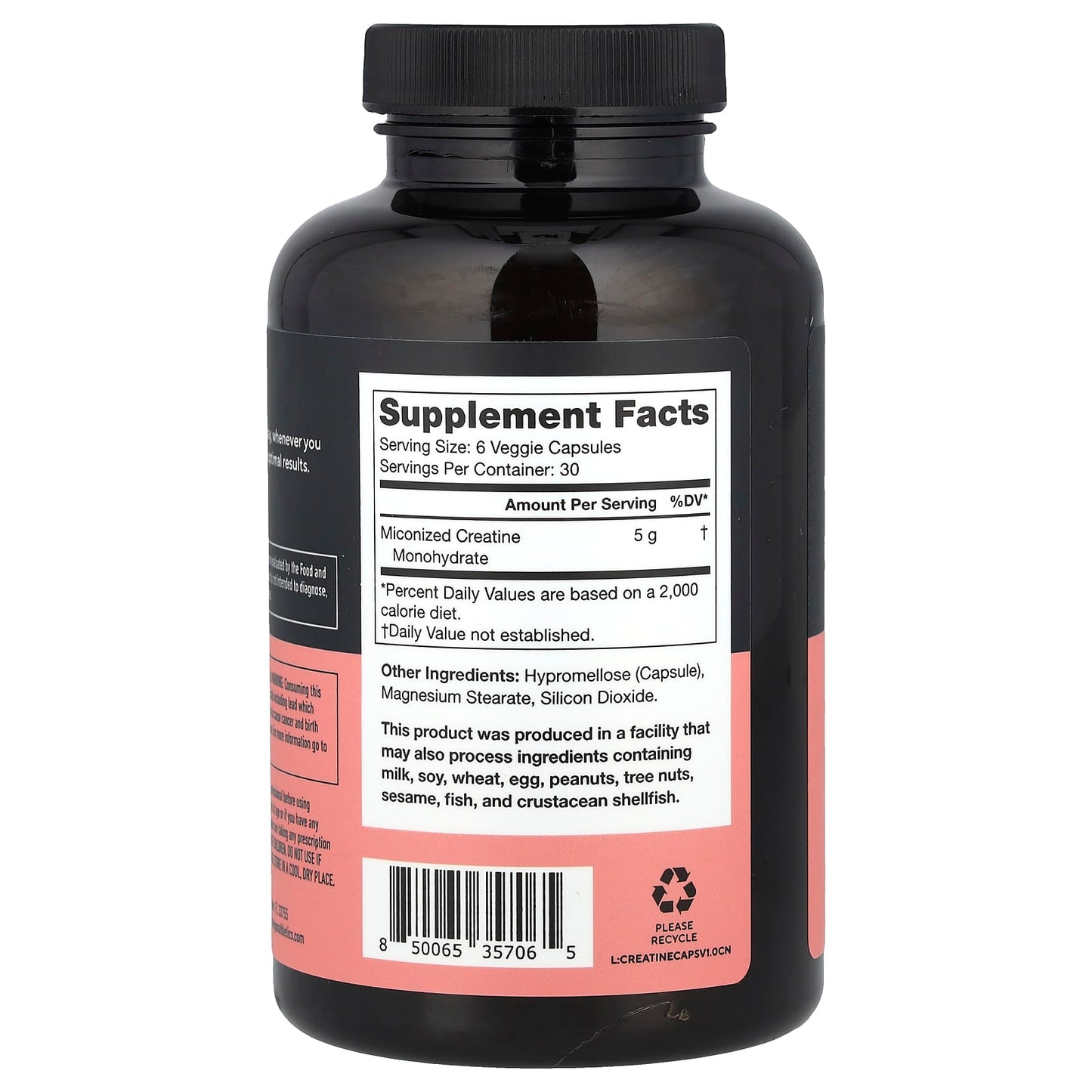 Legion Athletics, Creatine, 180 Capsules (833 mg per Capsule) - Image 2