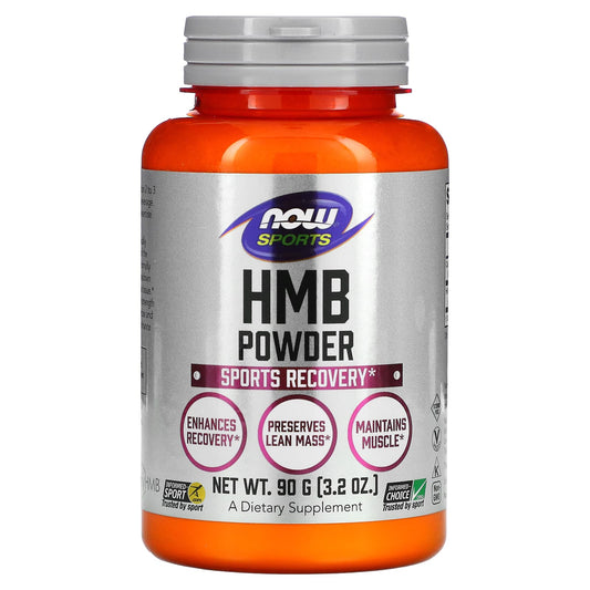 NOW Foods, Sports, HMB Powder, Sports Recovery, 3.2 oz (90 g) - Image 1